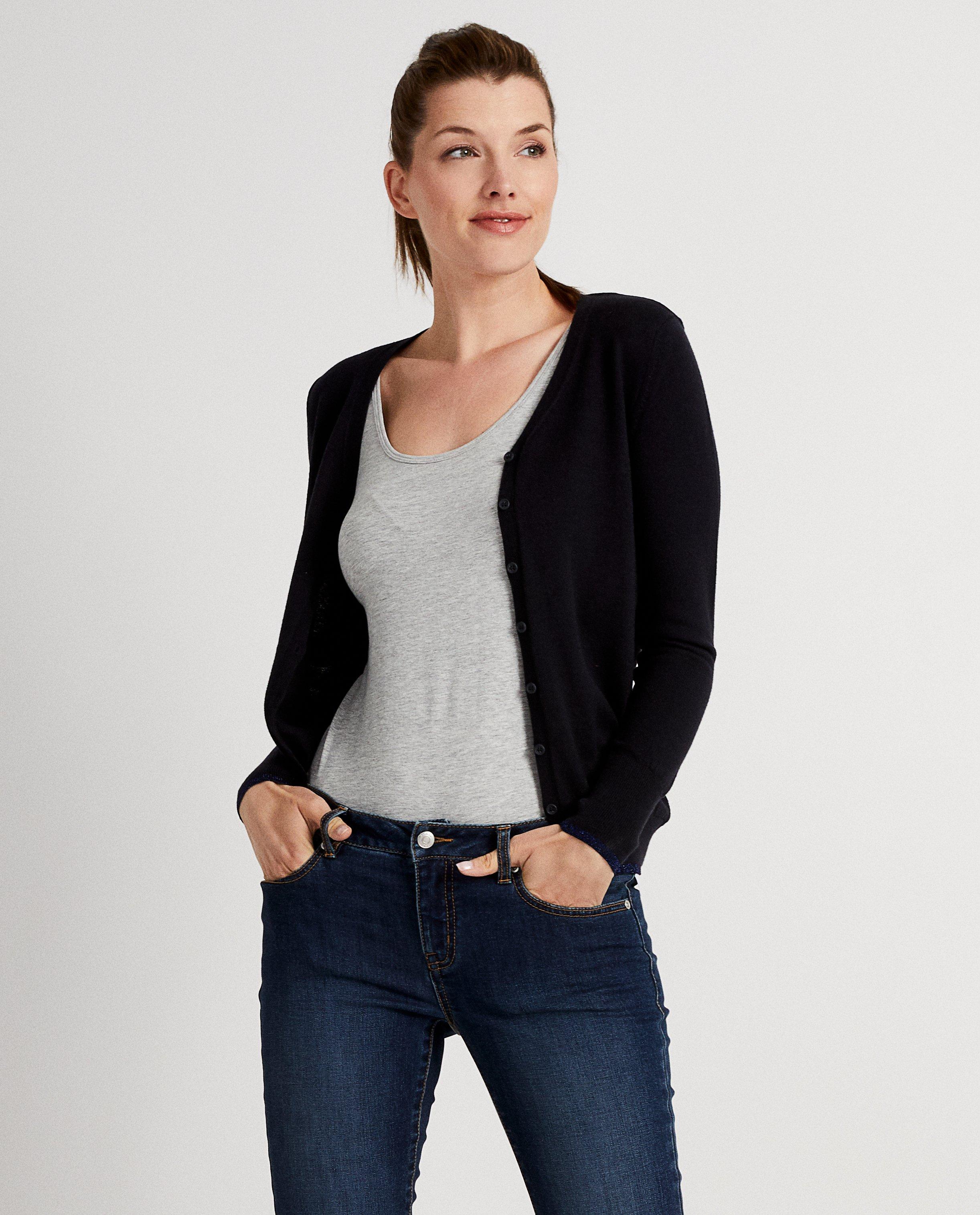 Cardigans - Cardigan bleu marine
