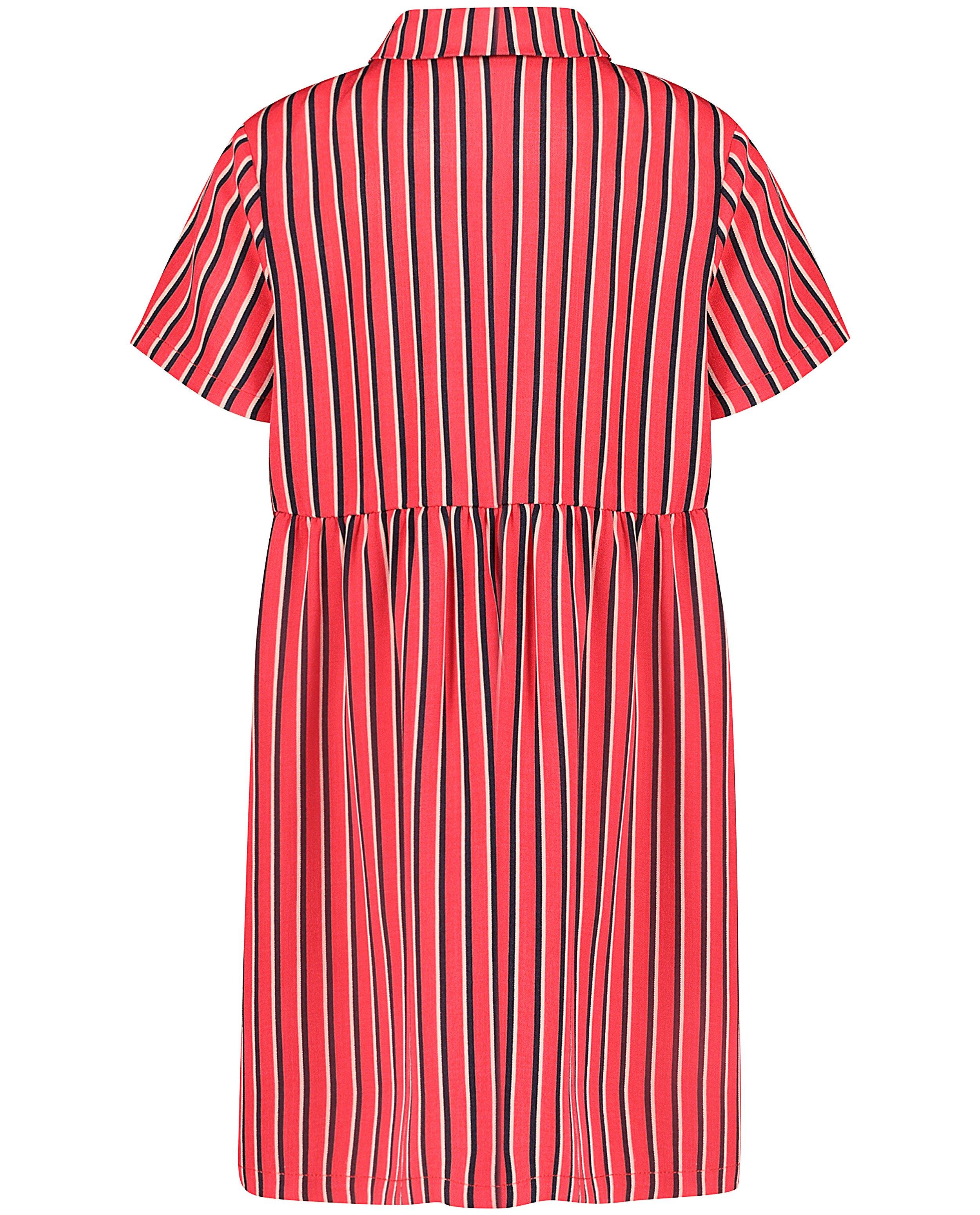 Rode jurk met streepjes - Product Detail - meerkleurig - afbeelding nummer 4