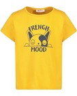 T-shirts - T-shirt jaune, imprimé BESTies