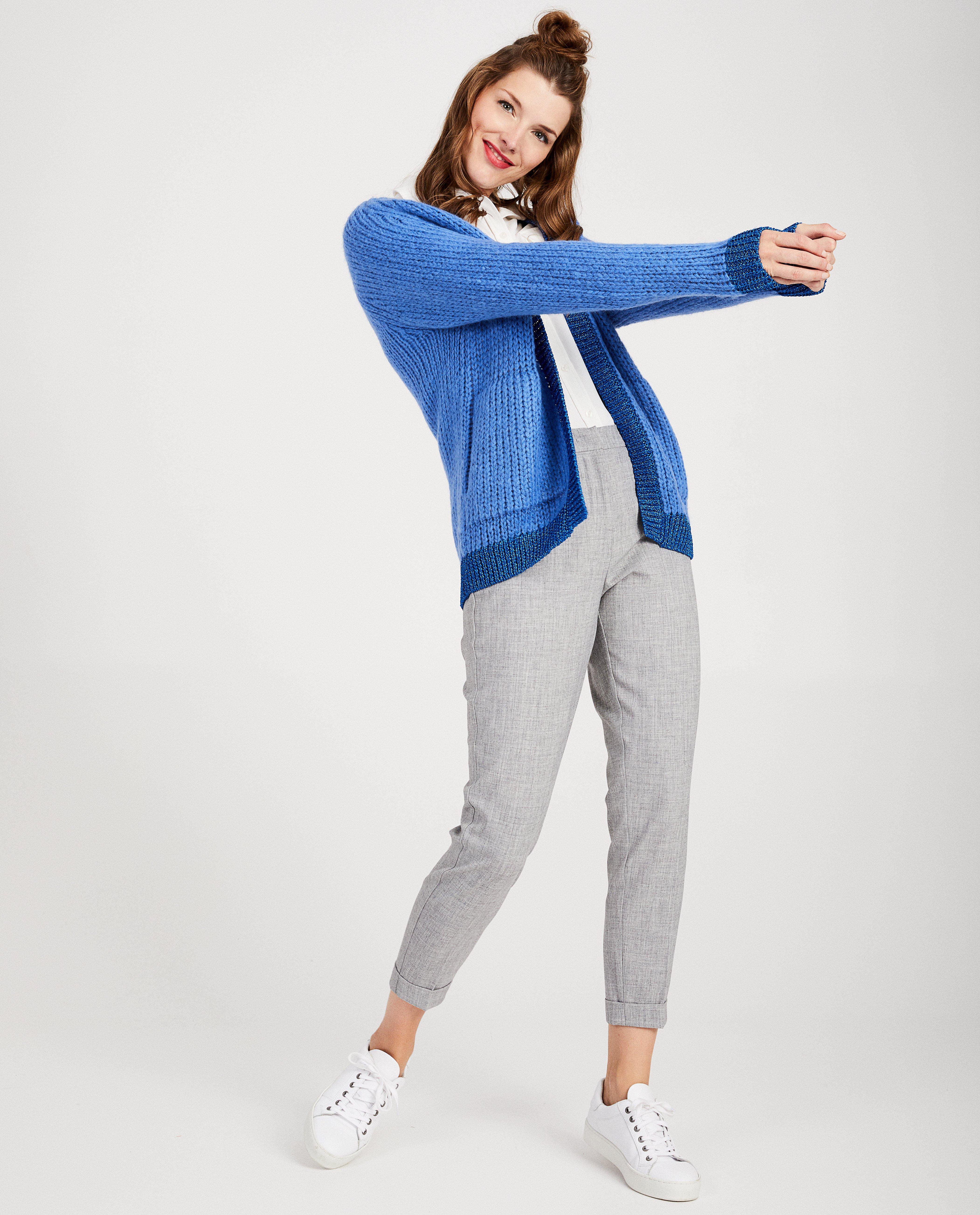 Blauwe cardigan van mohair - Product Detail - blauw - afbeelding nummer 1