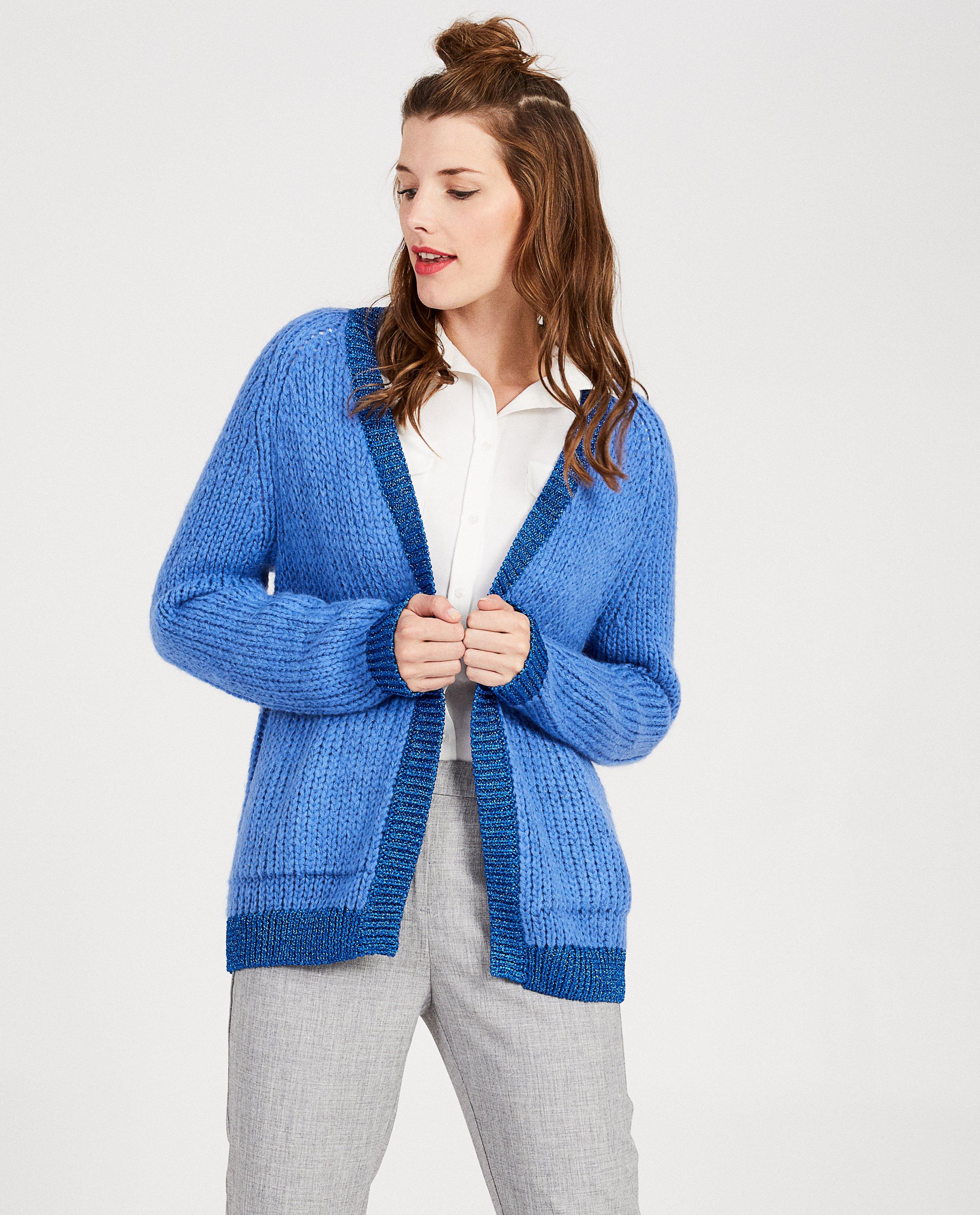 Blauwe cardigan van mohair - Product Detail - blauw - afbeelding nummer 2