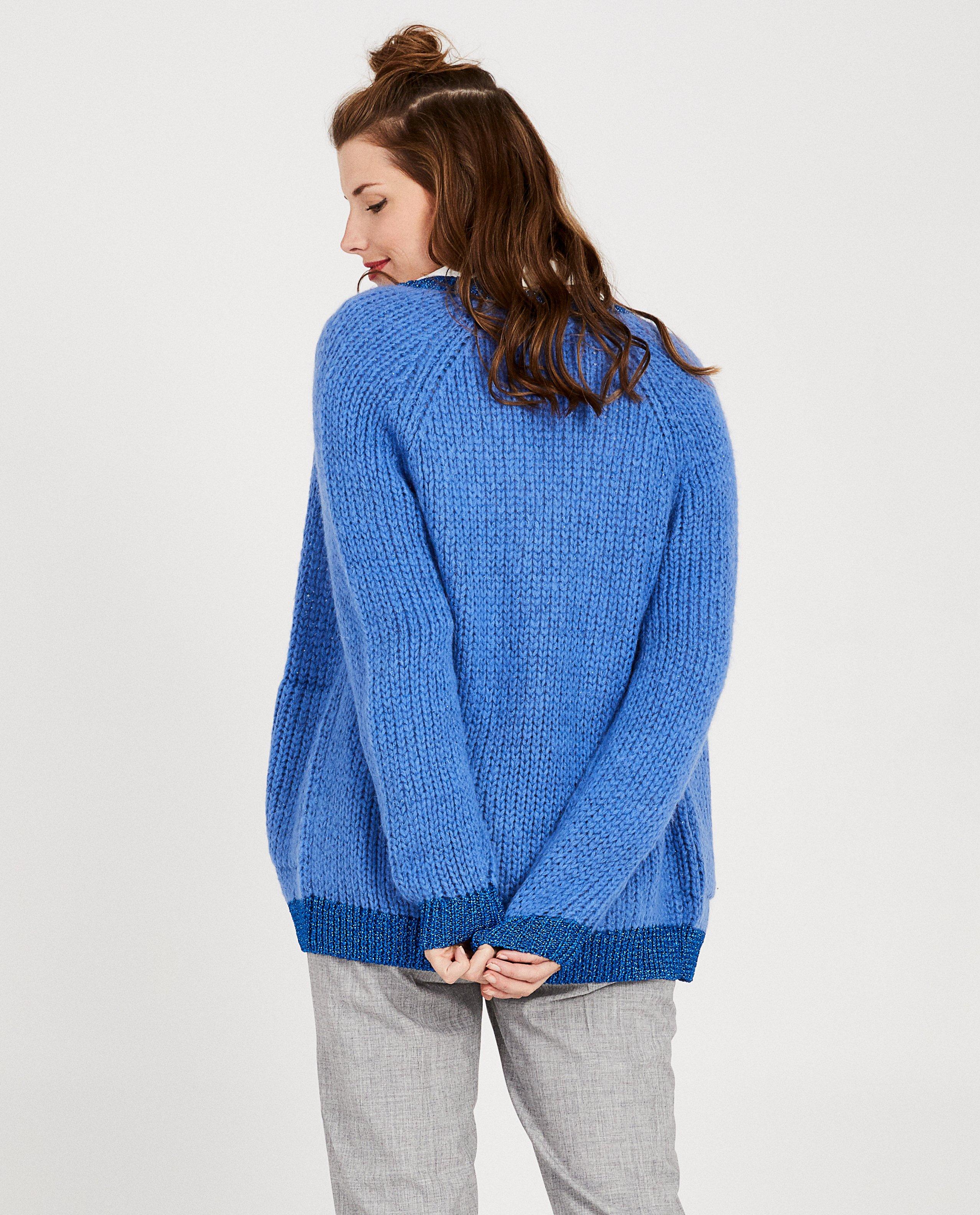 Blauwe cardigan van mohair - Product Detail - blauw - afbeelding nummer 3
