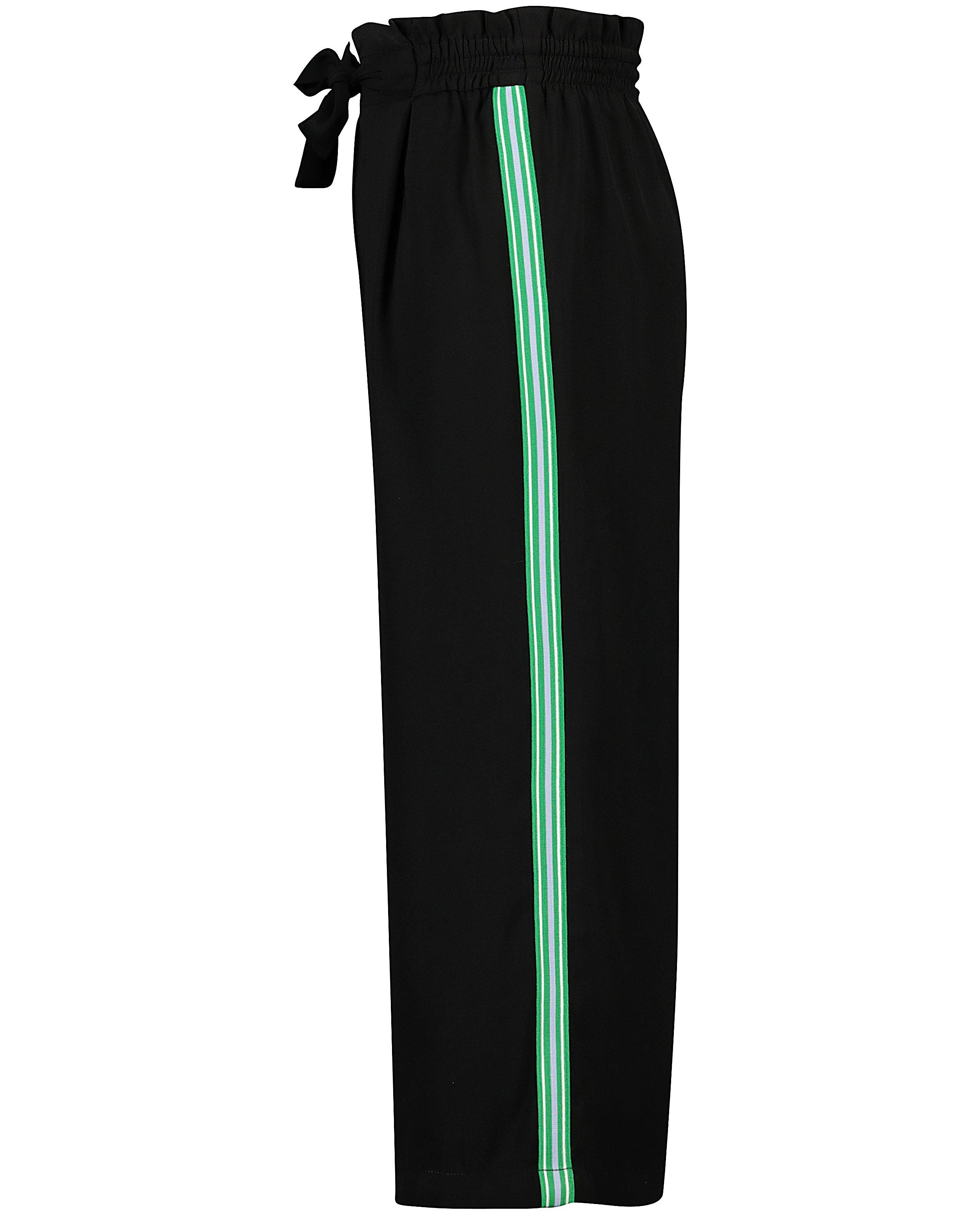 Pantalons - Pantalon noir, bande sportive