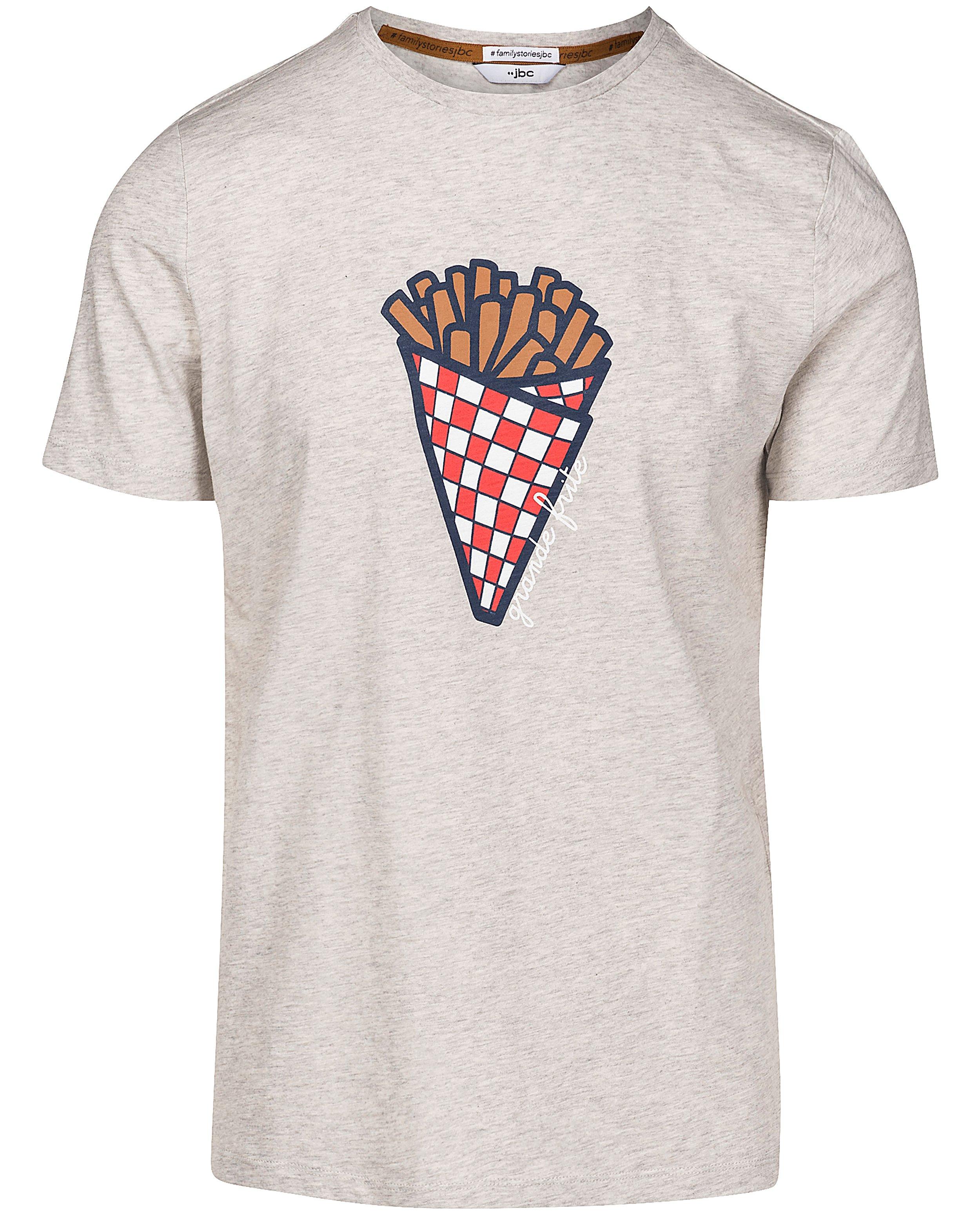 T-shirts - T-shirt gris, imprimé de frites (FR)