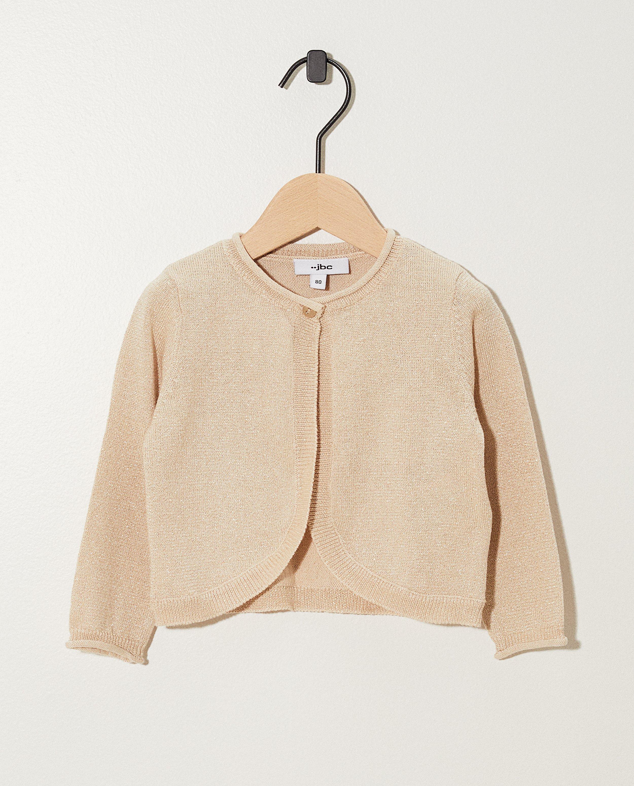Gilet beige - Collection de fête - fil métallisé - JBC