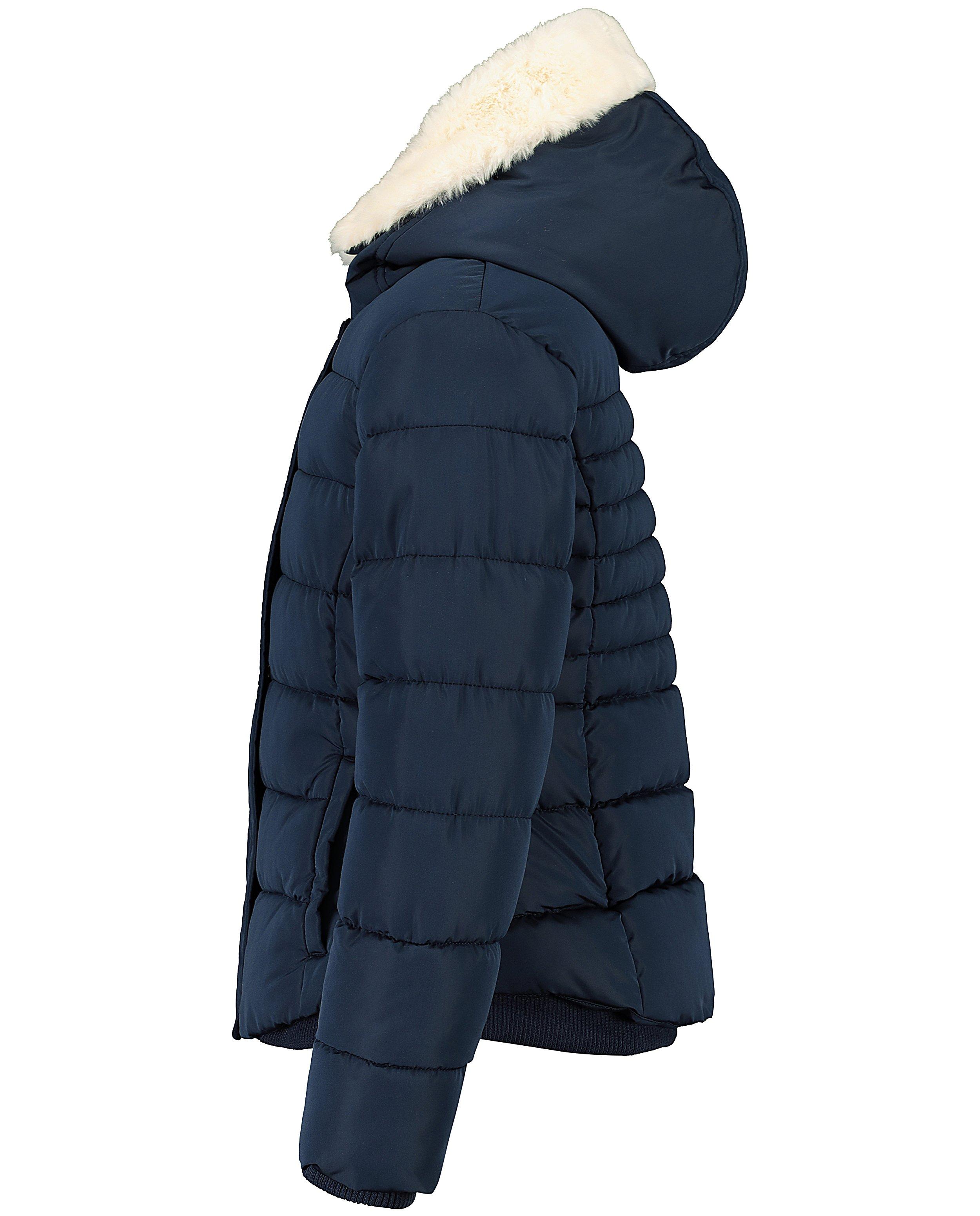 Donsjassen - Blauwe jas met kap
