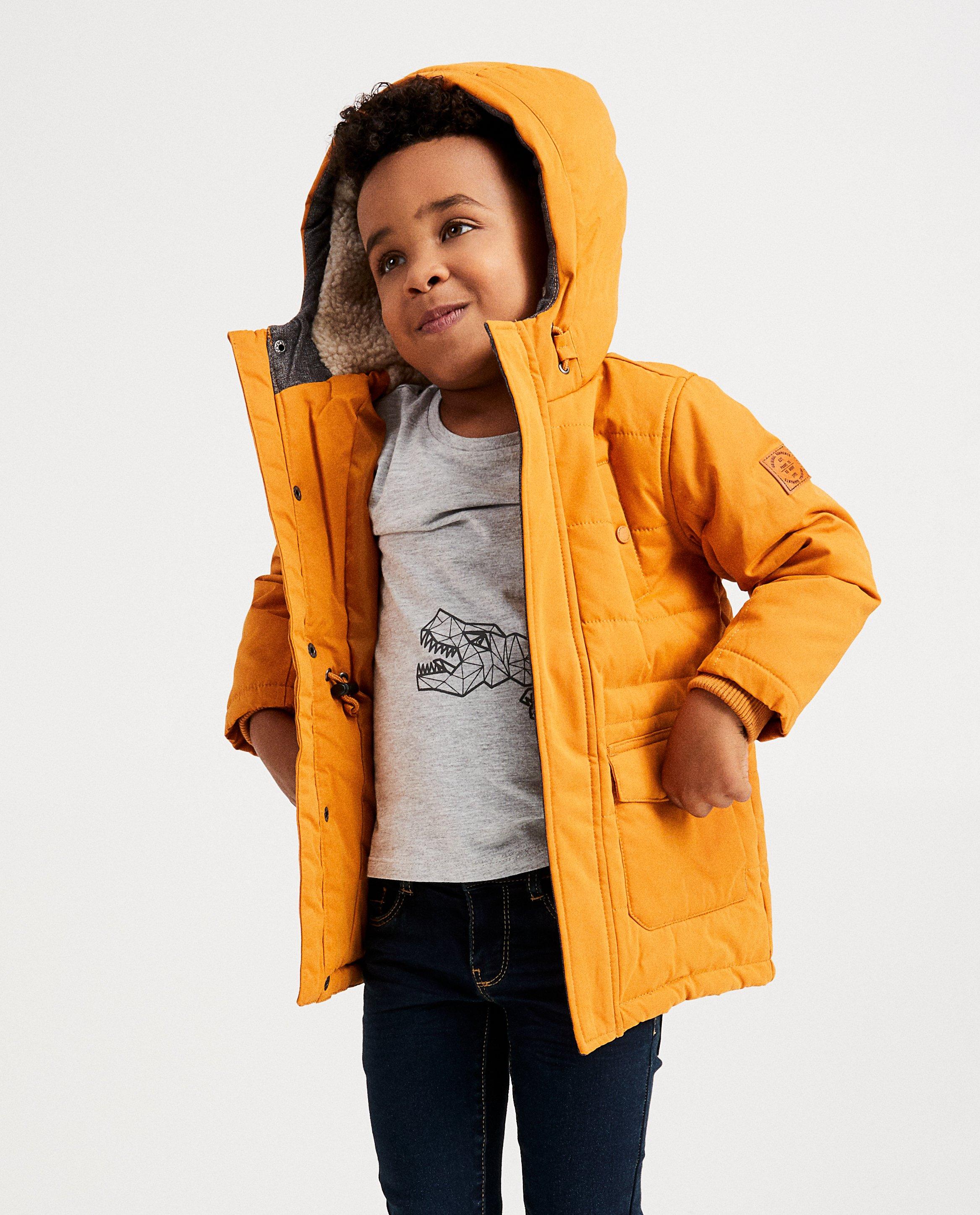 Parka's - Lange oranjebruine jas