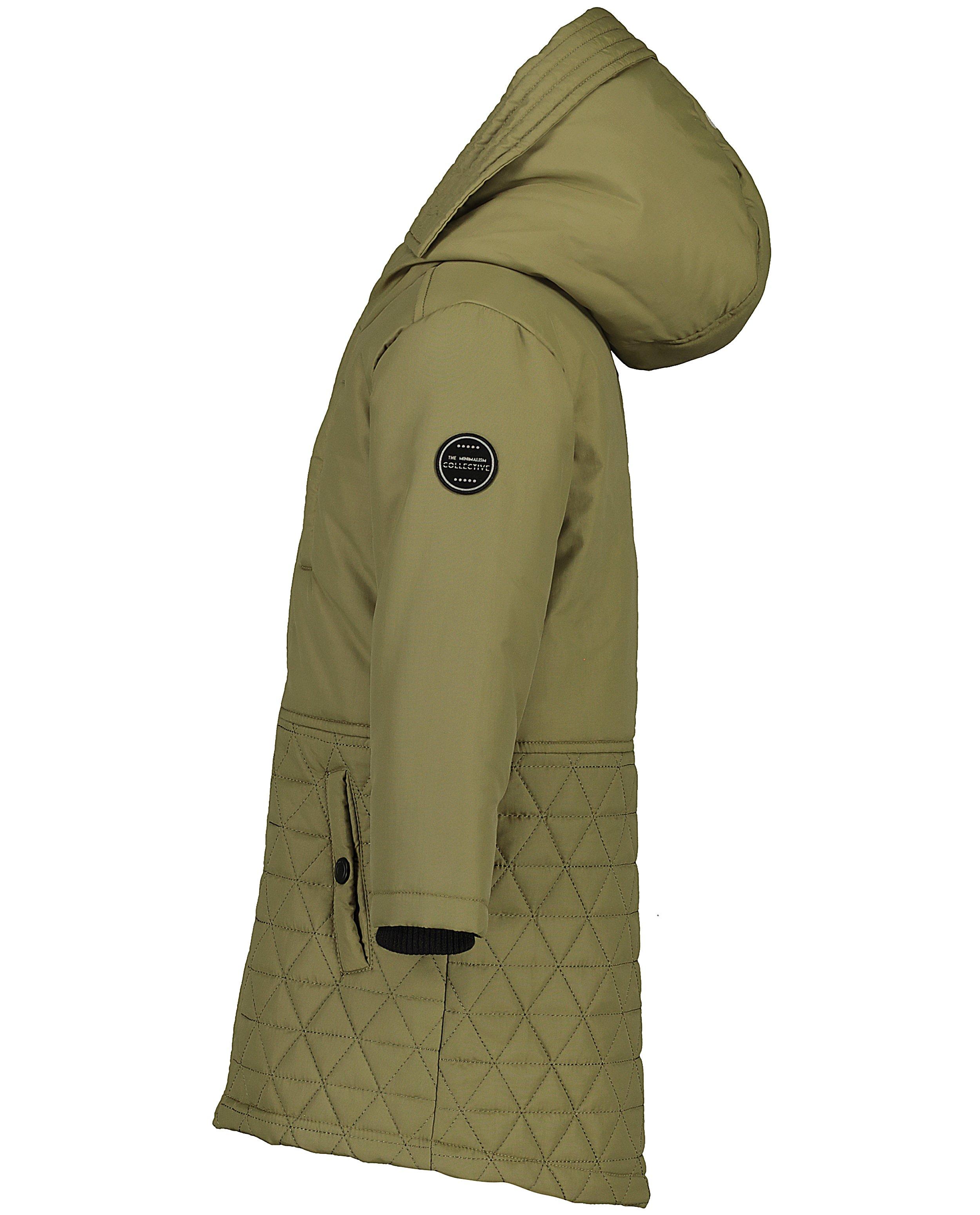 Parka's - Groene waterafstotende lange jas