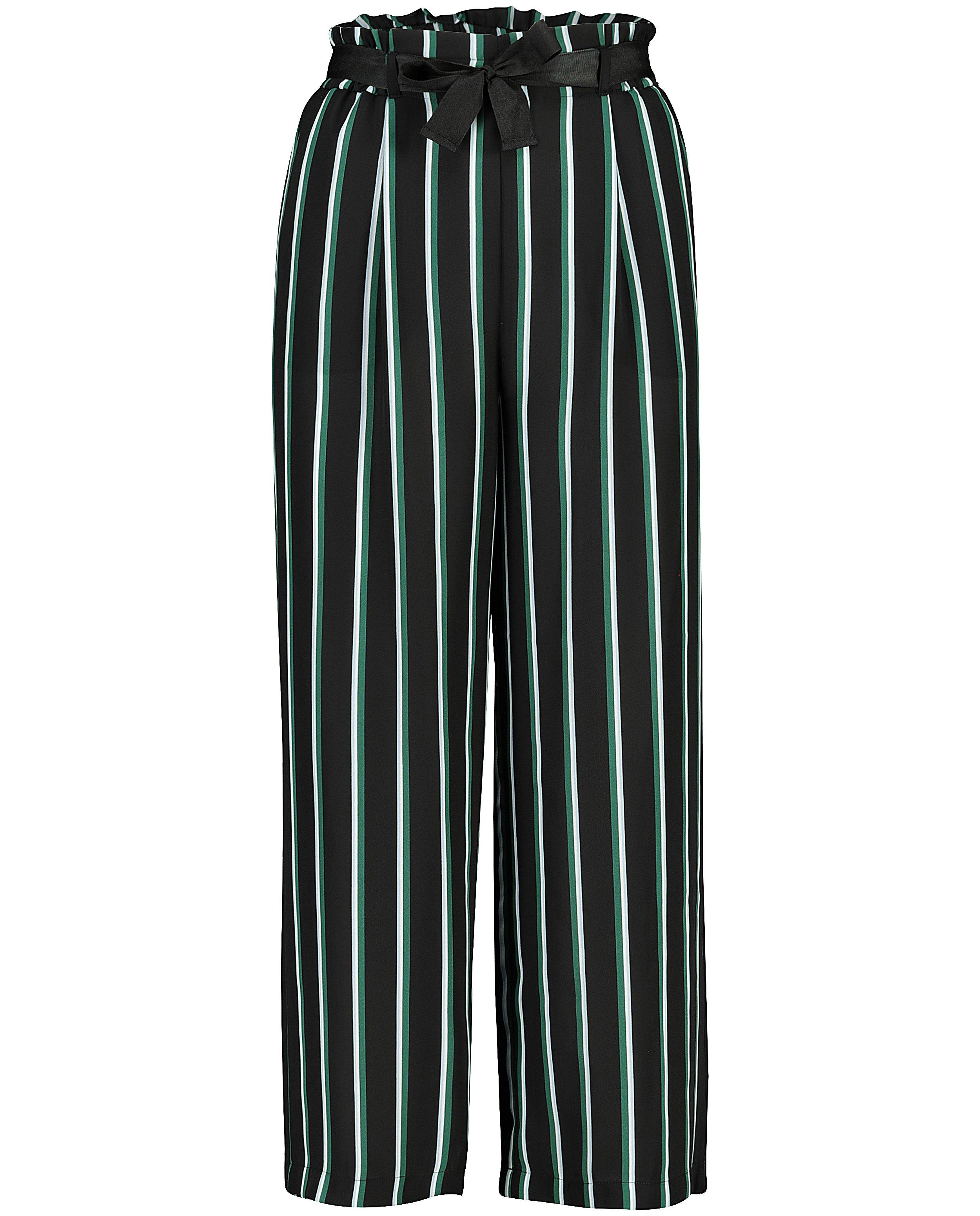Broeken - Zwarte broek met strepen