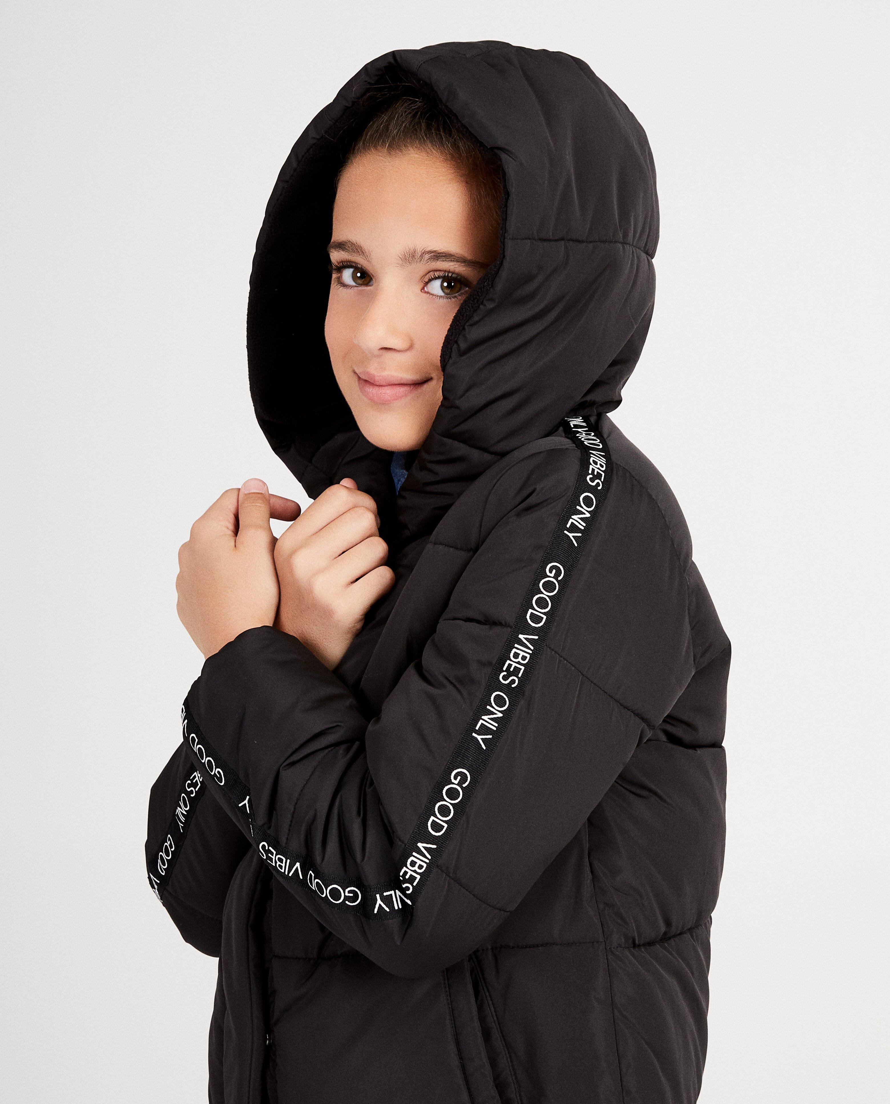 Doudounes - Veste noire 'good vibes only'
