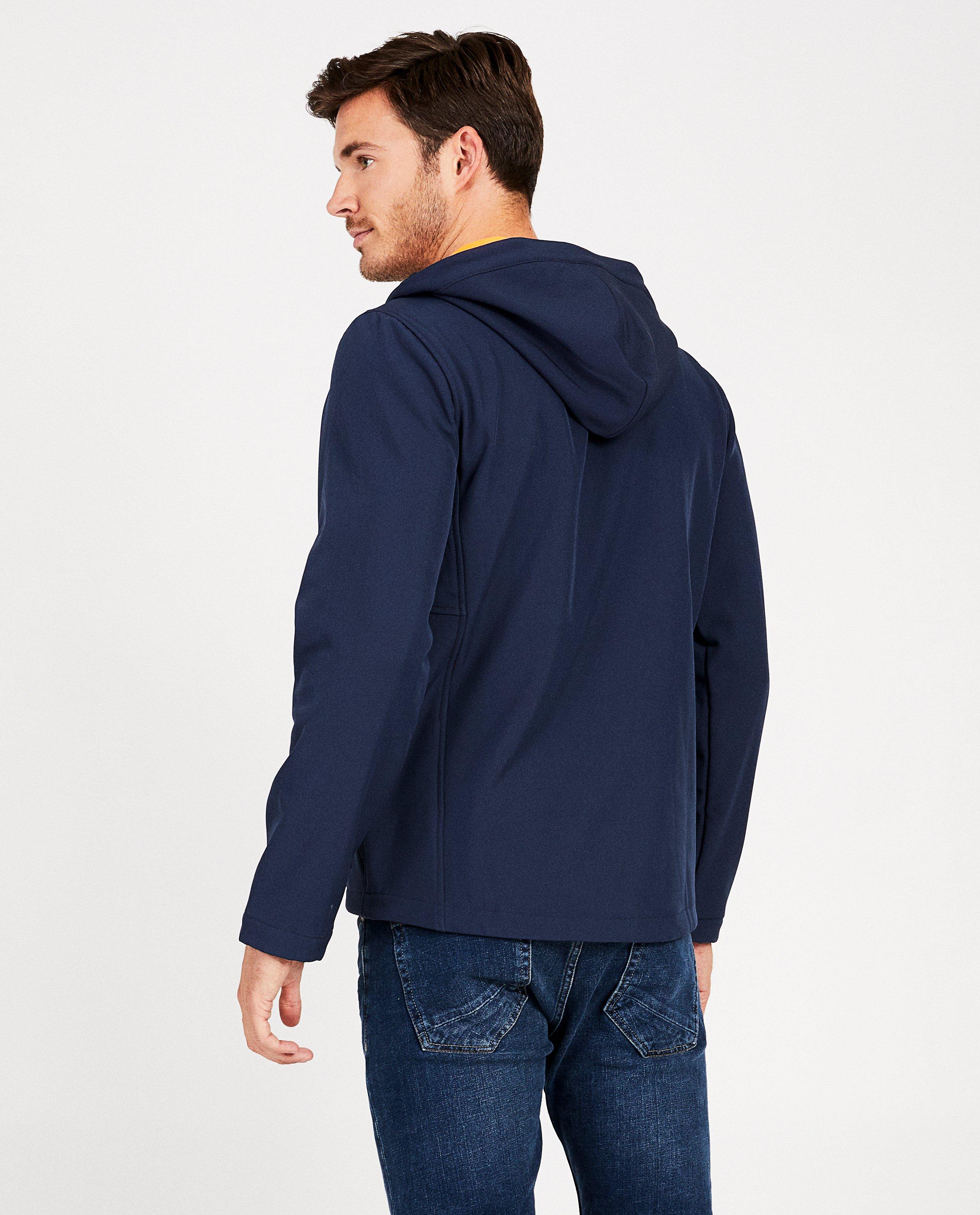 Poncho's en teddy's - Blauwe softshell jas