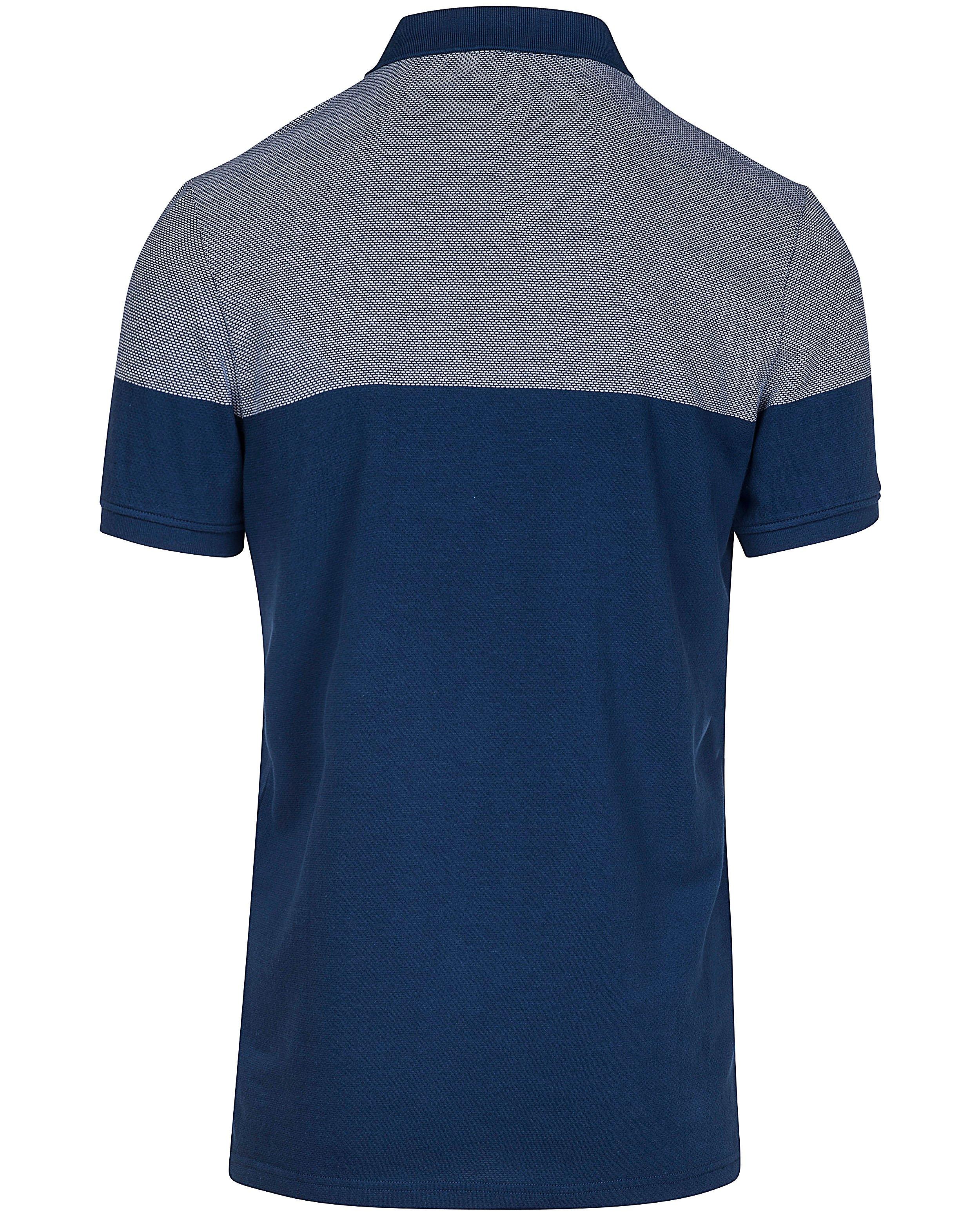 Polos - Polo bleu, imprimé blanc
