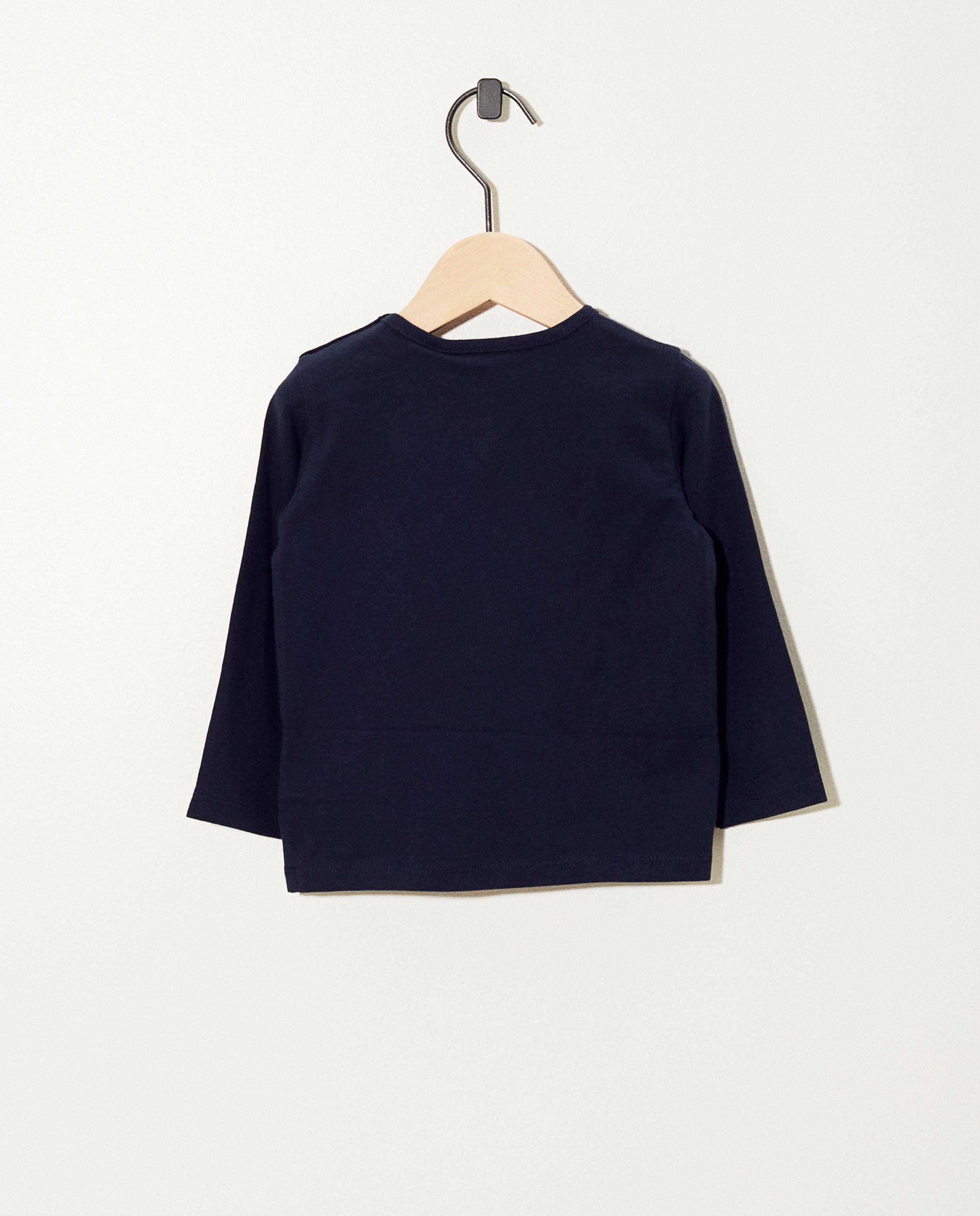 T-shirts - T-shirt bleu à manches longues