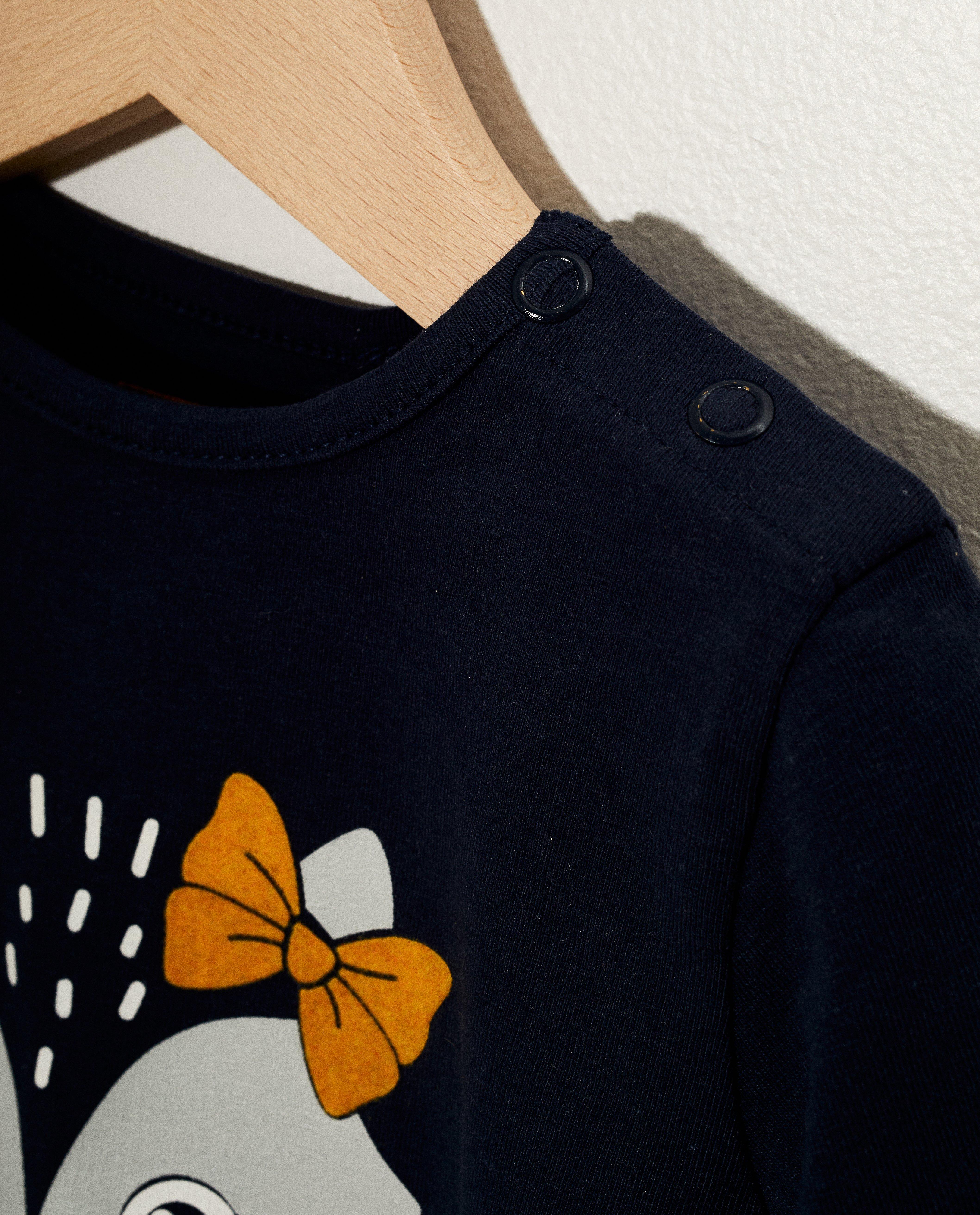 T-shirts - T-shirt bleu à manches longues