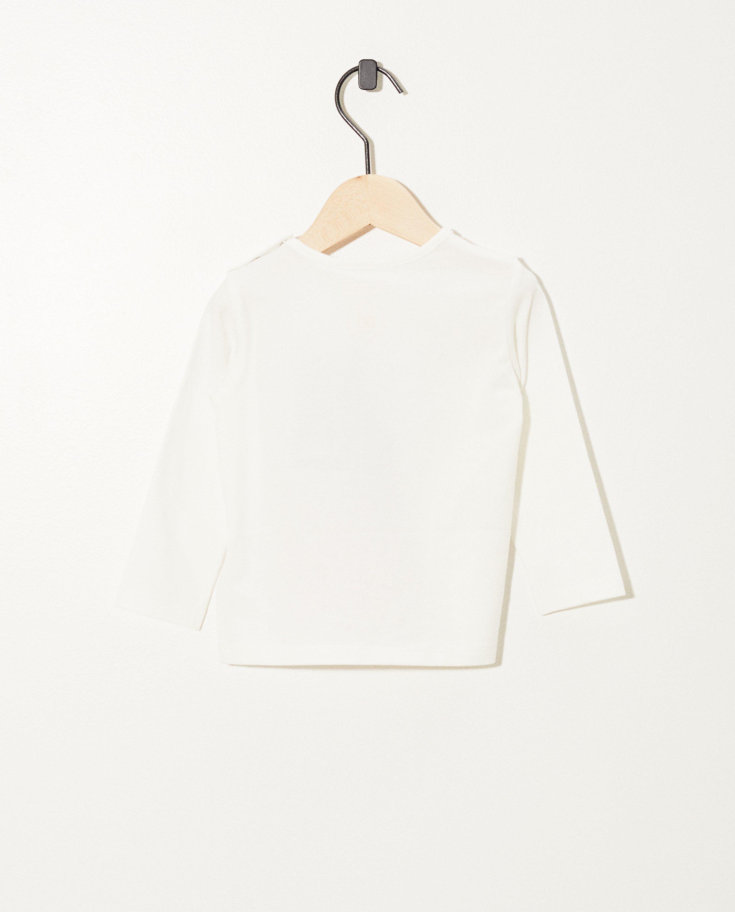 T-shirts - T-shirt blanc à manches longues