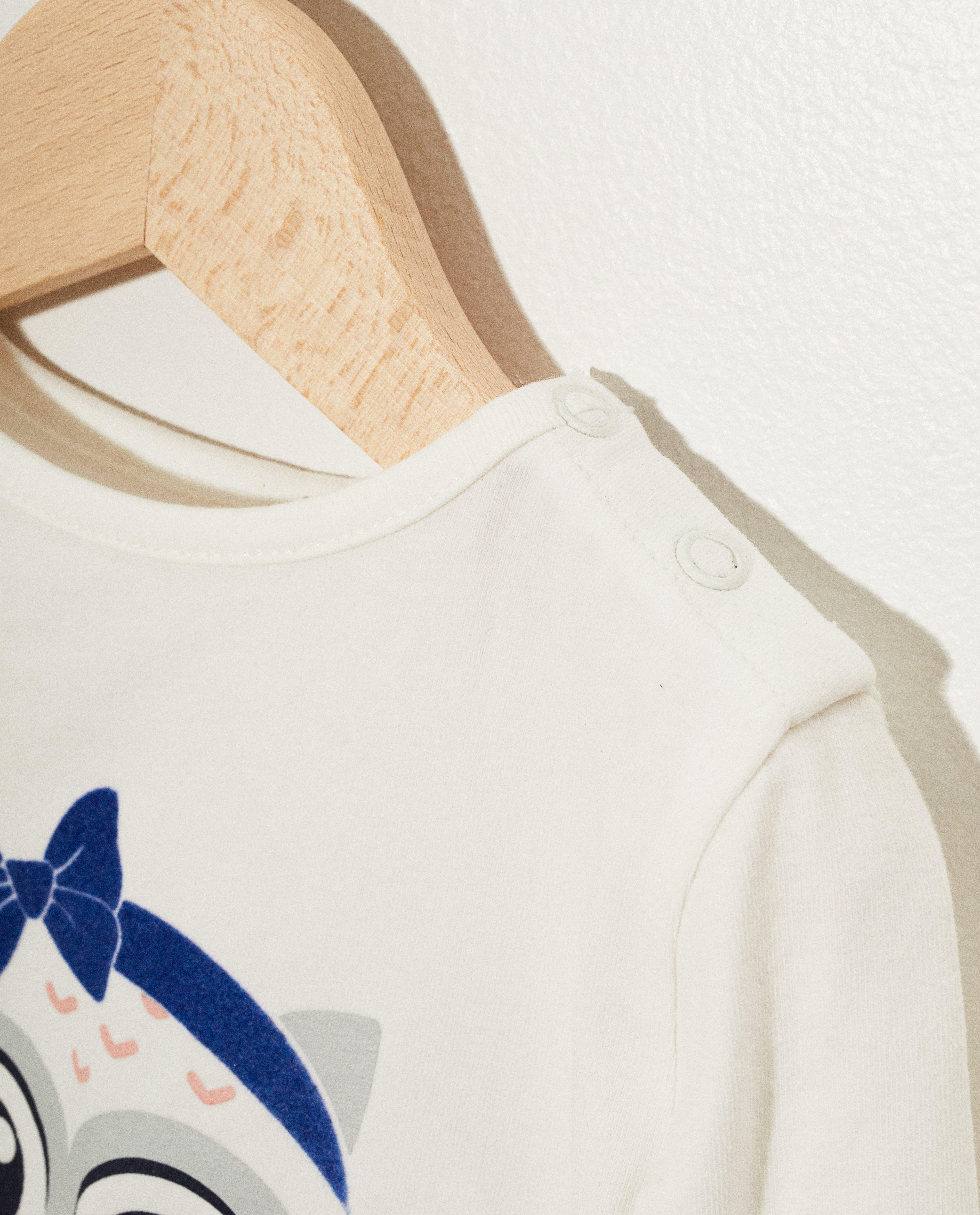 T-shirts - T-shirt blanc à manches longues