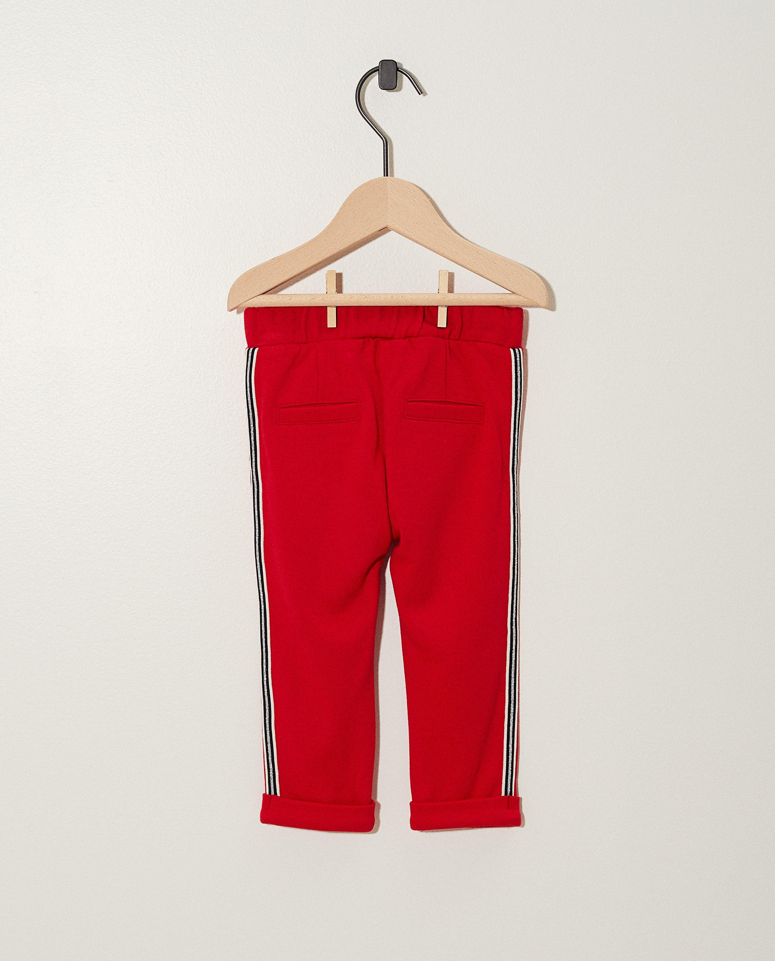 Broeken - Rood sweatbroekje