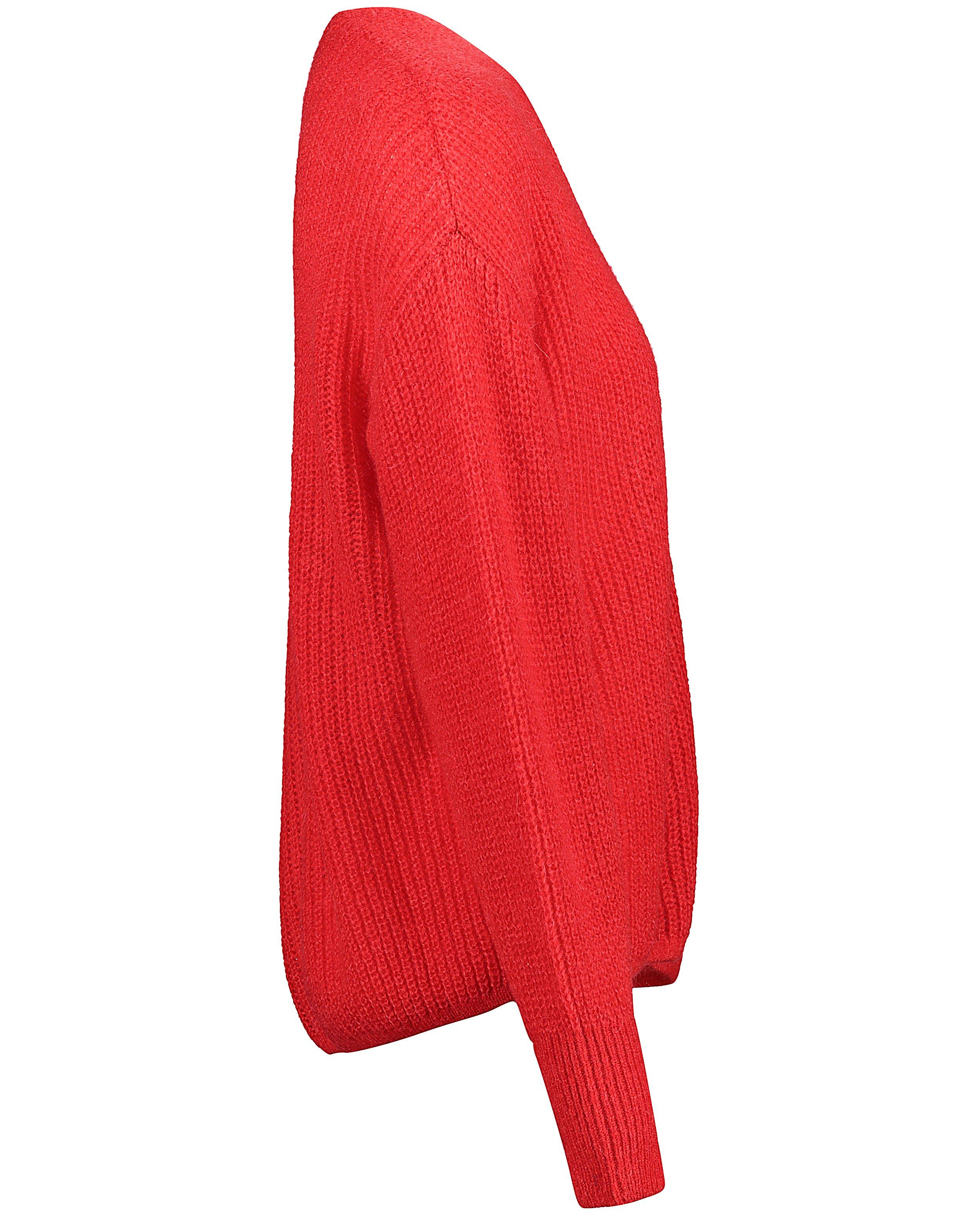 Cardigans - Rode cardigan van mohair