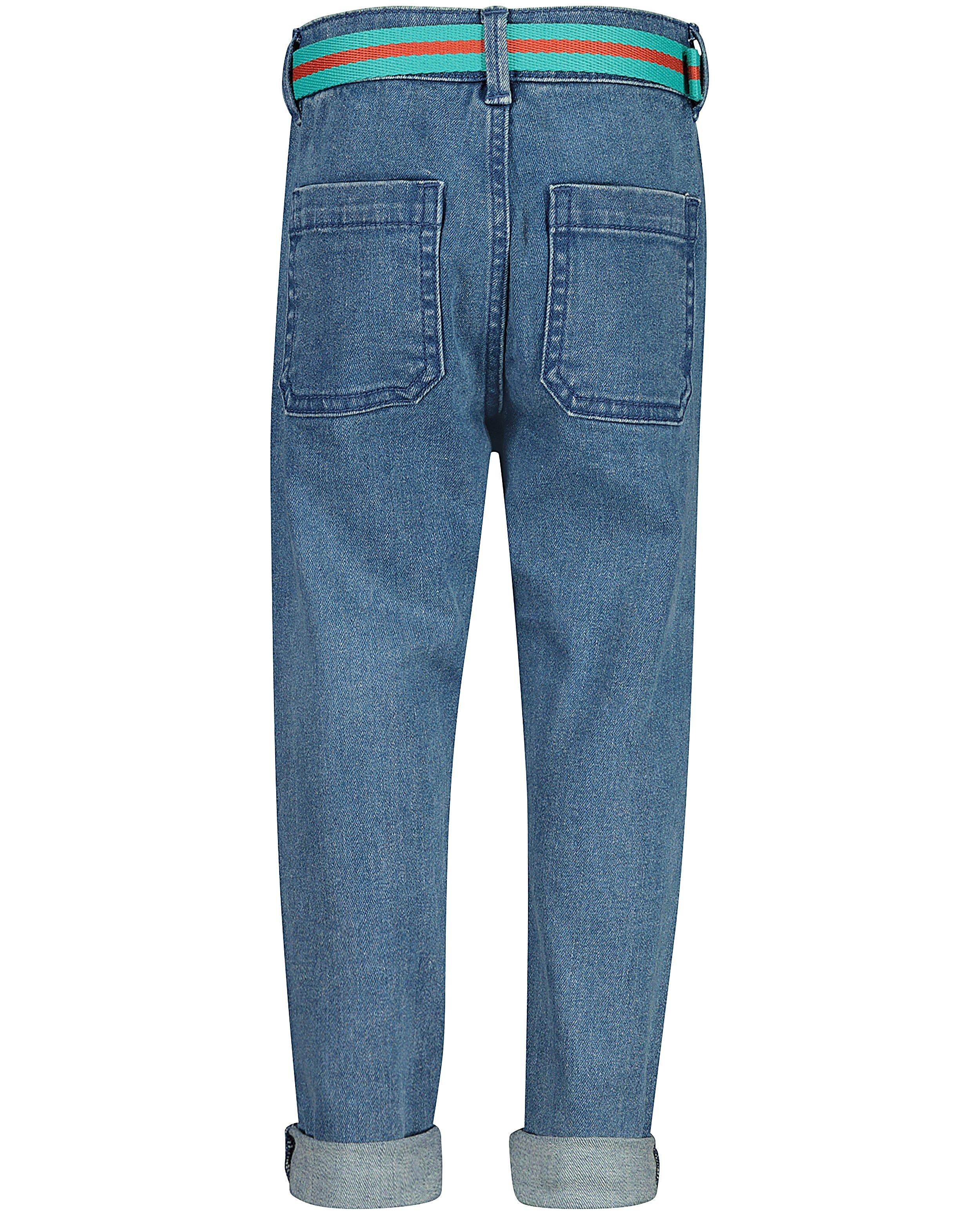 Broeken - Blauwe jeansbroek met riem Maya