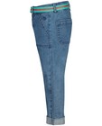 Broeken - Blauwe jeansbroek met riem Maya