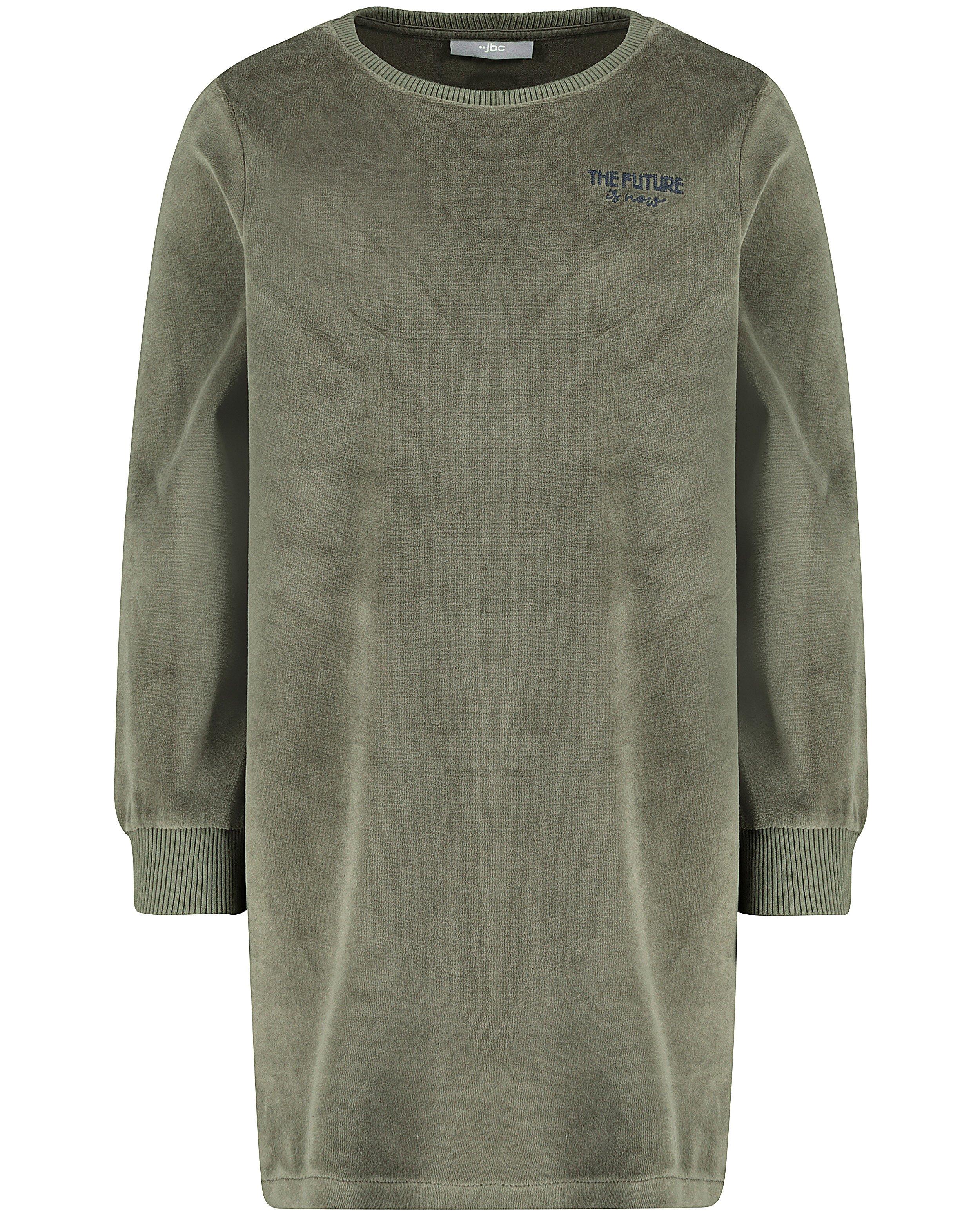 Robes - Robe molletonnée verte