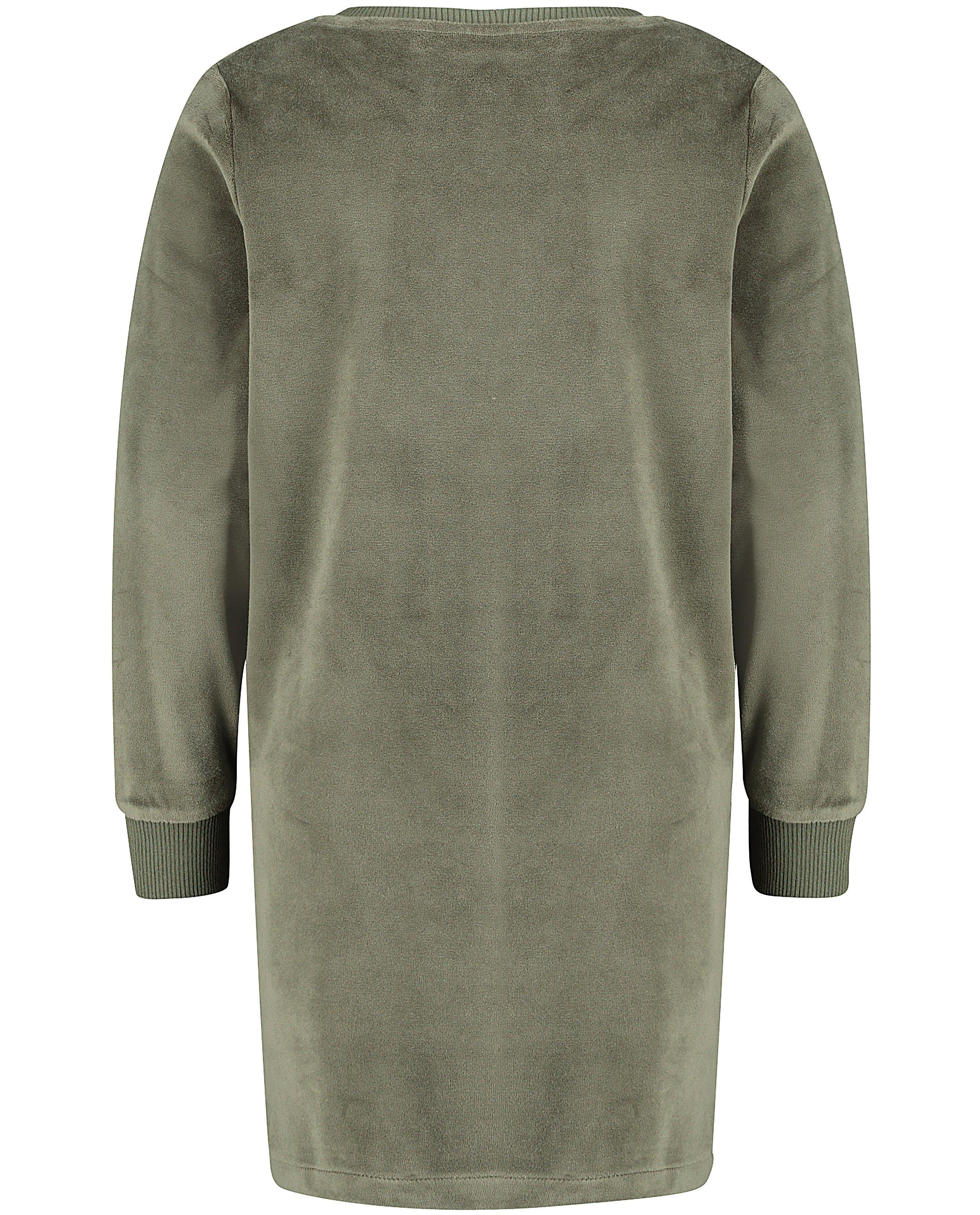 Robes - Robe molletonnée verte