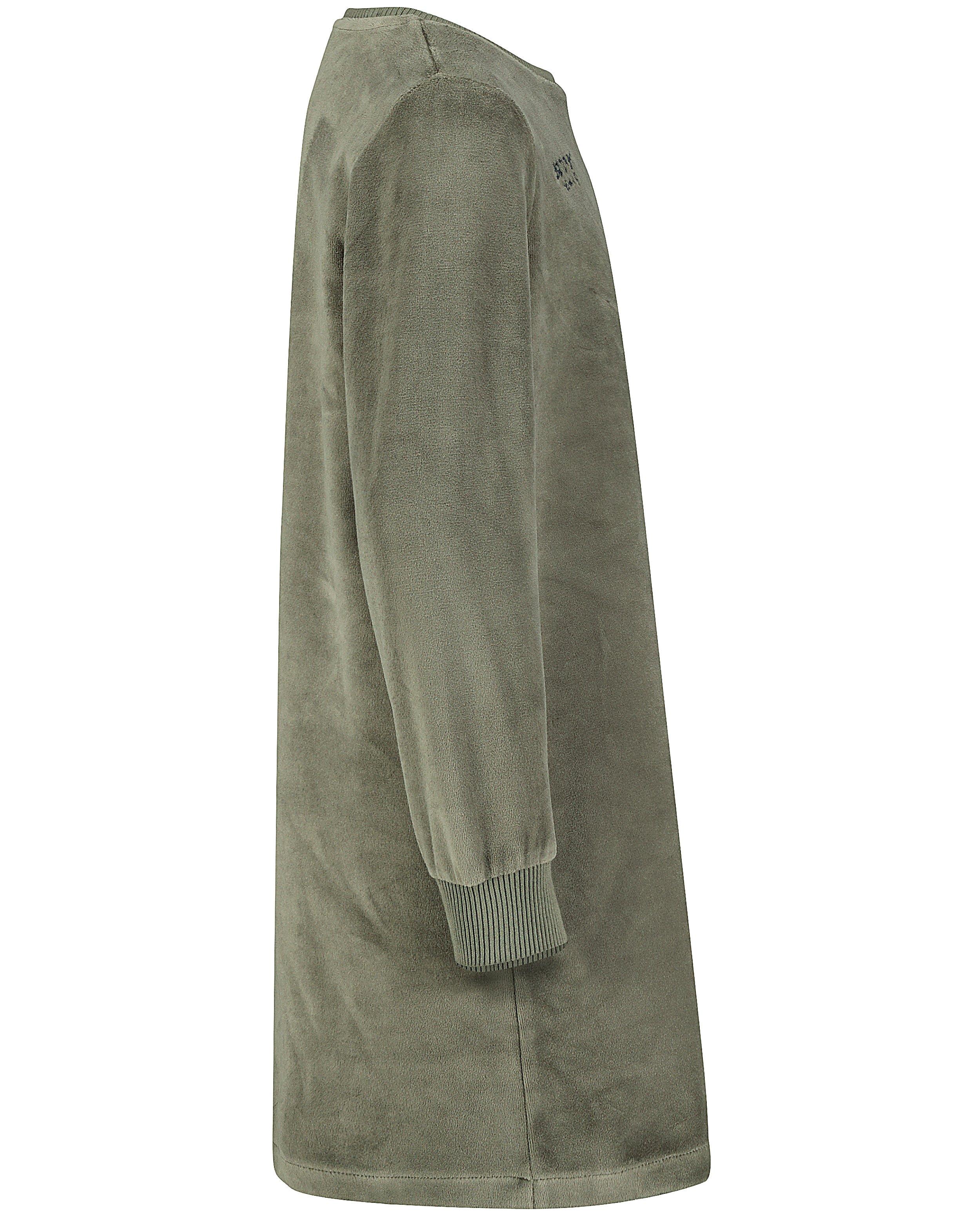 Robes - Robe molletonnée verte