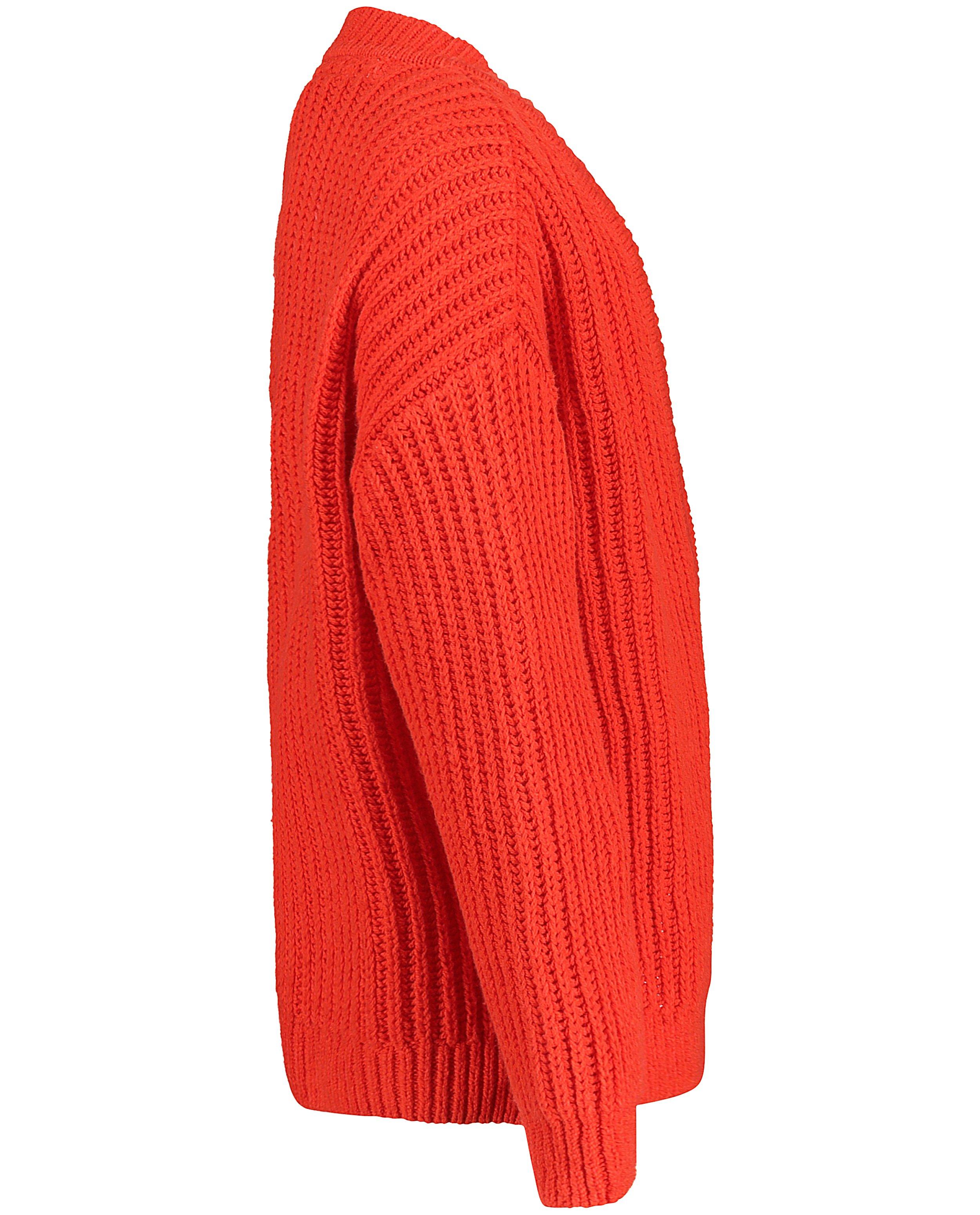 Cardigans - Oranje cardigan met broche Heidi