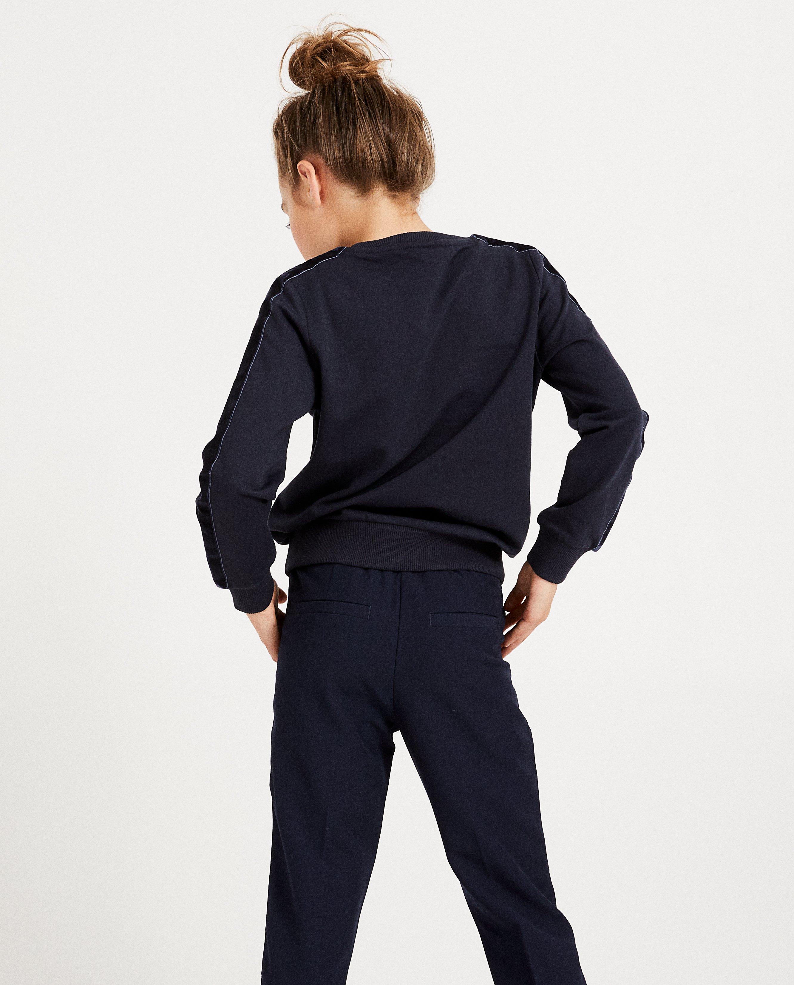 Sweats - Sweat bleu marine avec du velours