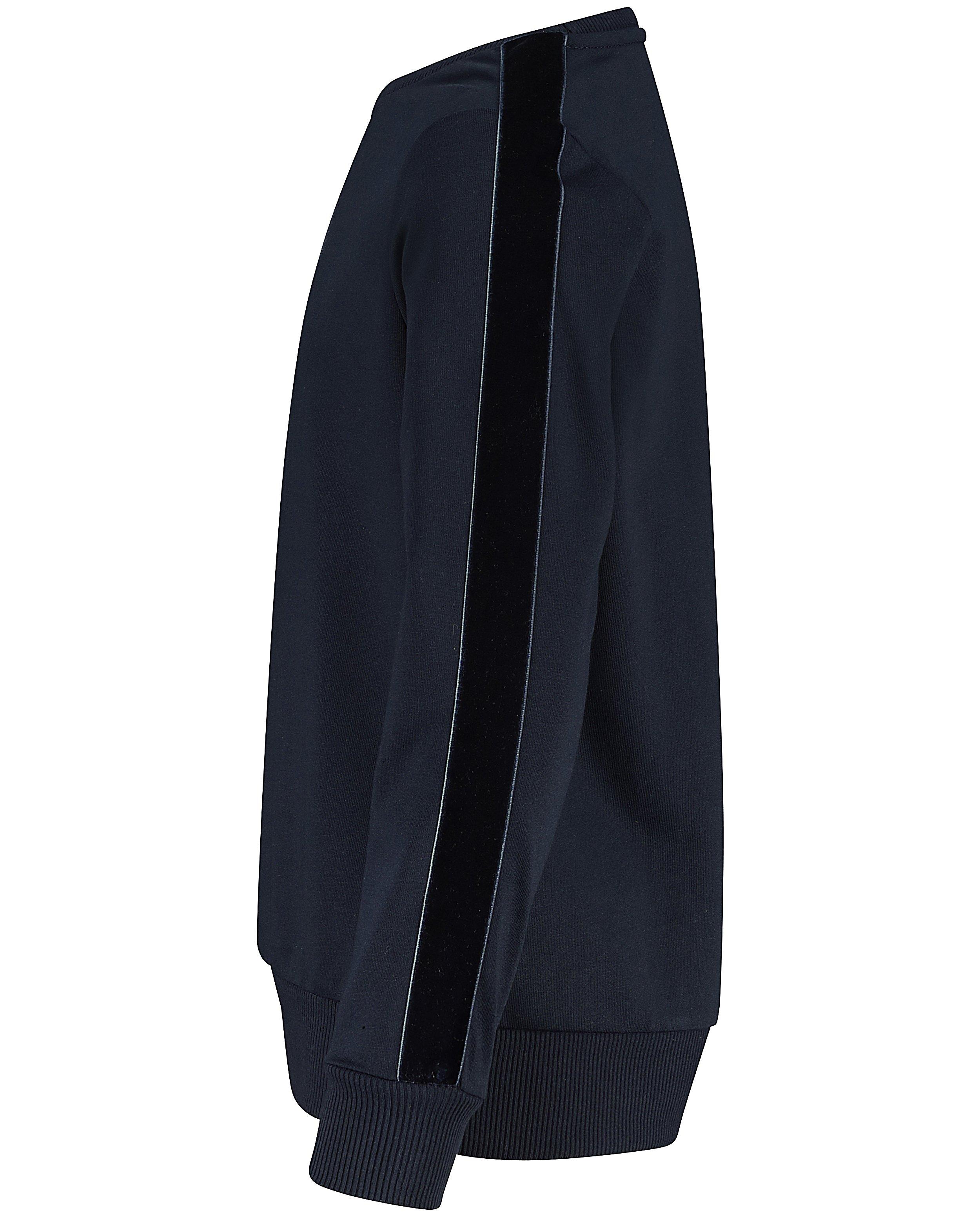 Sweats - Sweat bleu marine avec du velours