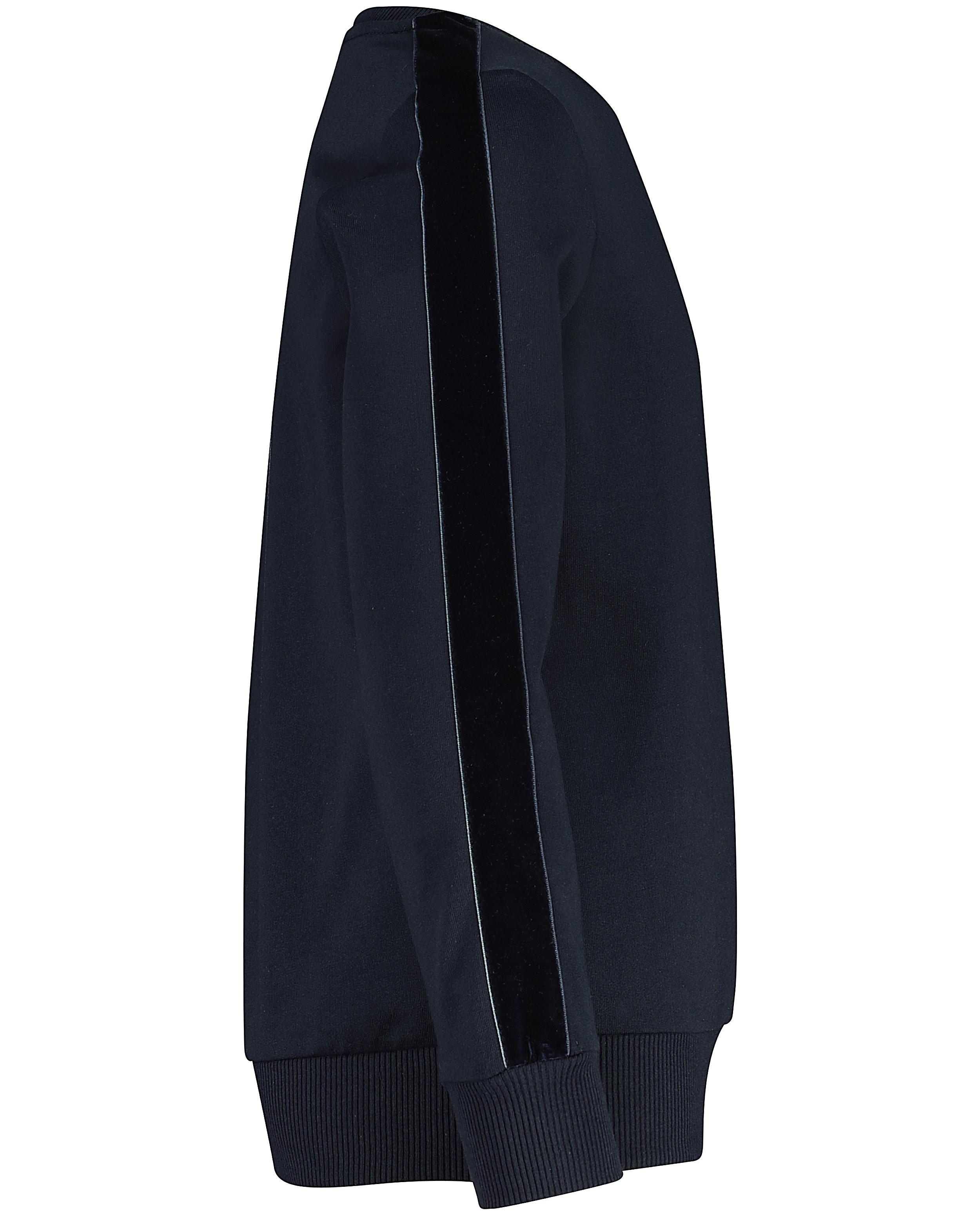 Sweats - Sweat bleu marine avec du velours