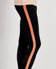Leggings - Zwarte legging met roze streep