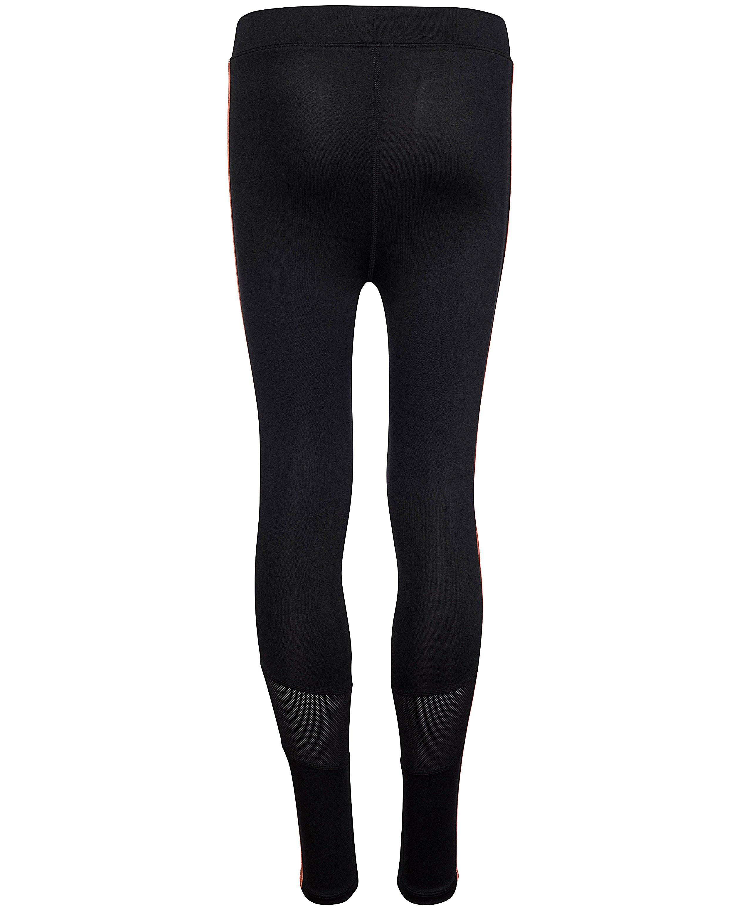 Leggings - Zwarte legging met roze streep