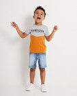 T-shirt gris Baptiste, 2-7 ans - inscription « Kampioen » - JBC