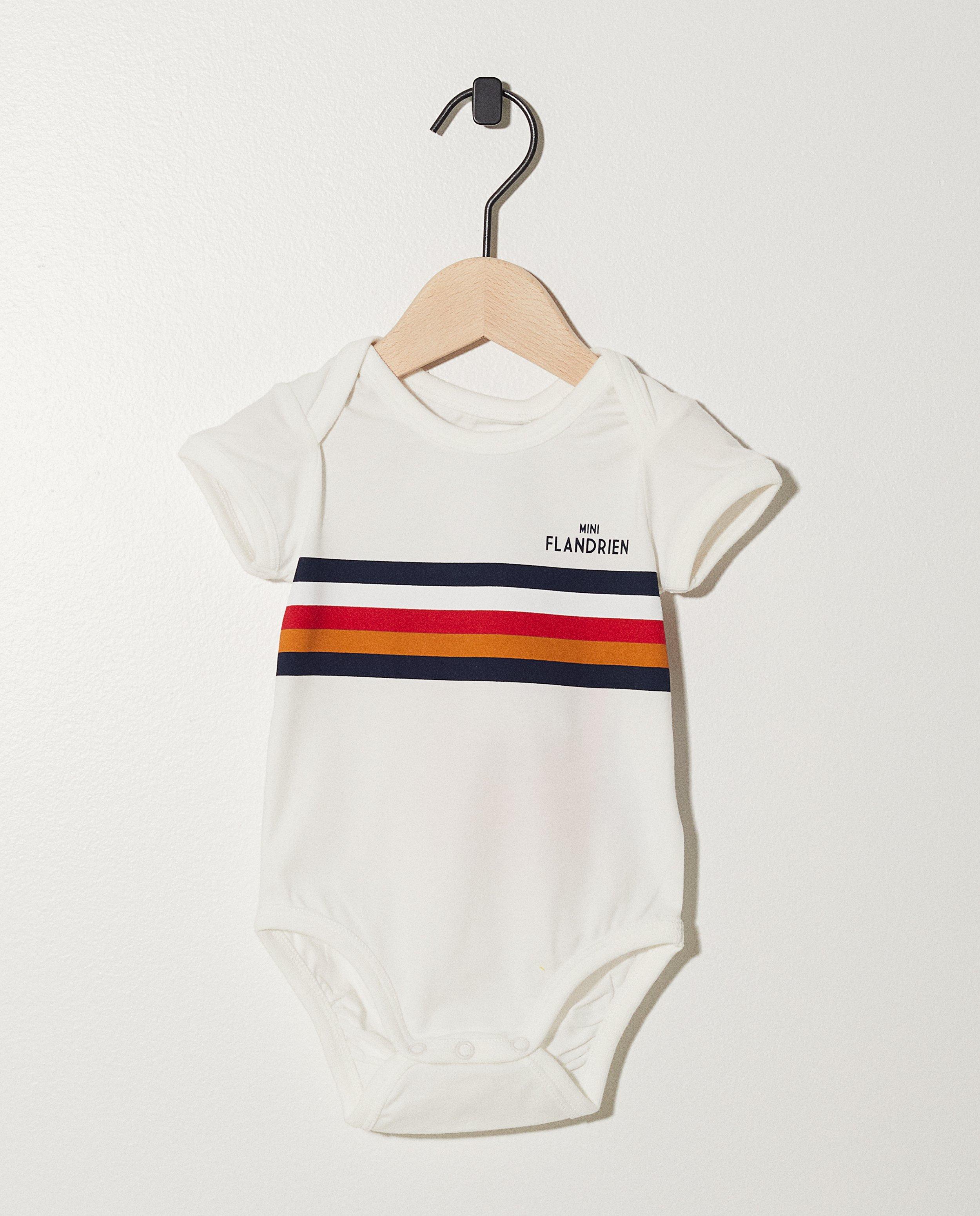 Witte romper met strepen Baptiste - mini flandrien - JBC