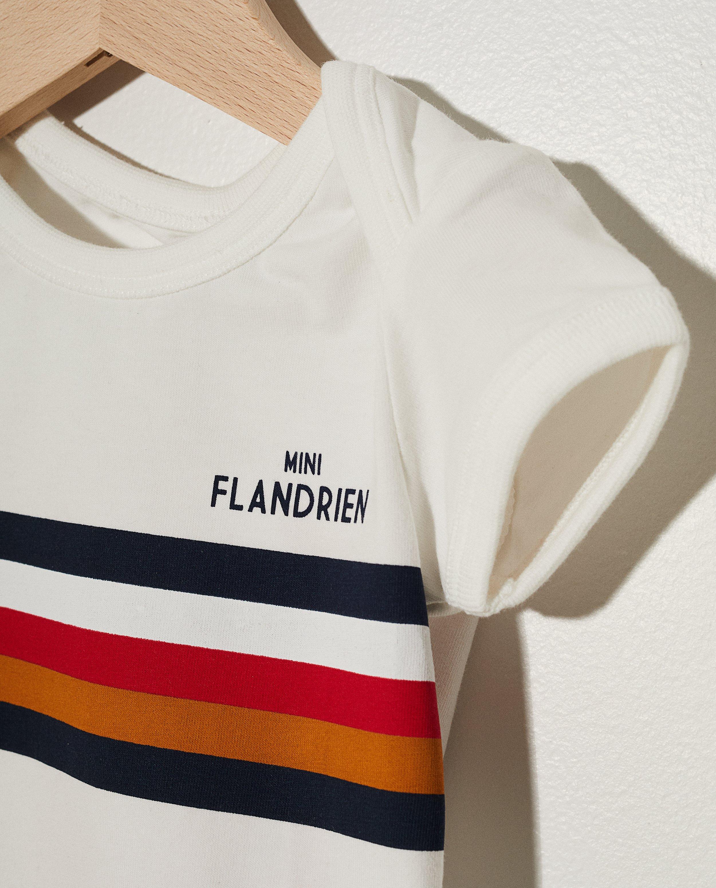 Onesies - Witte romper met strepen Baptiste