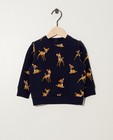 Blauwe sweater met print Disney - Bambi - Mickey