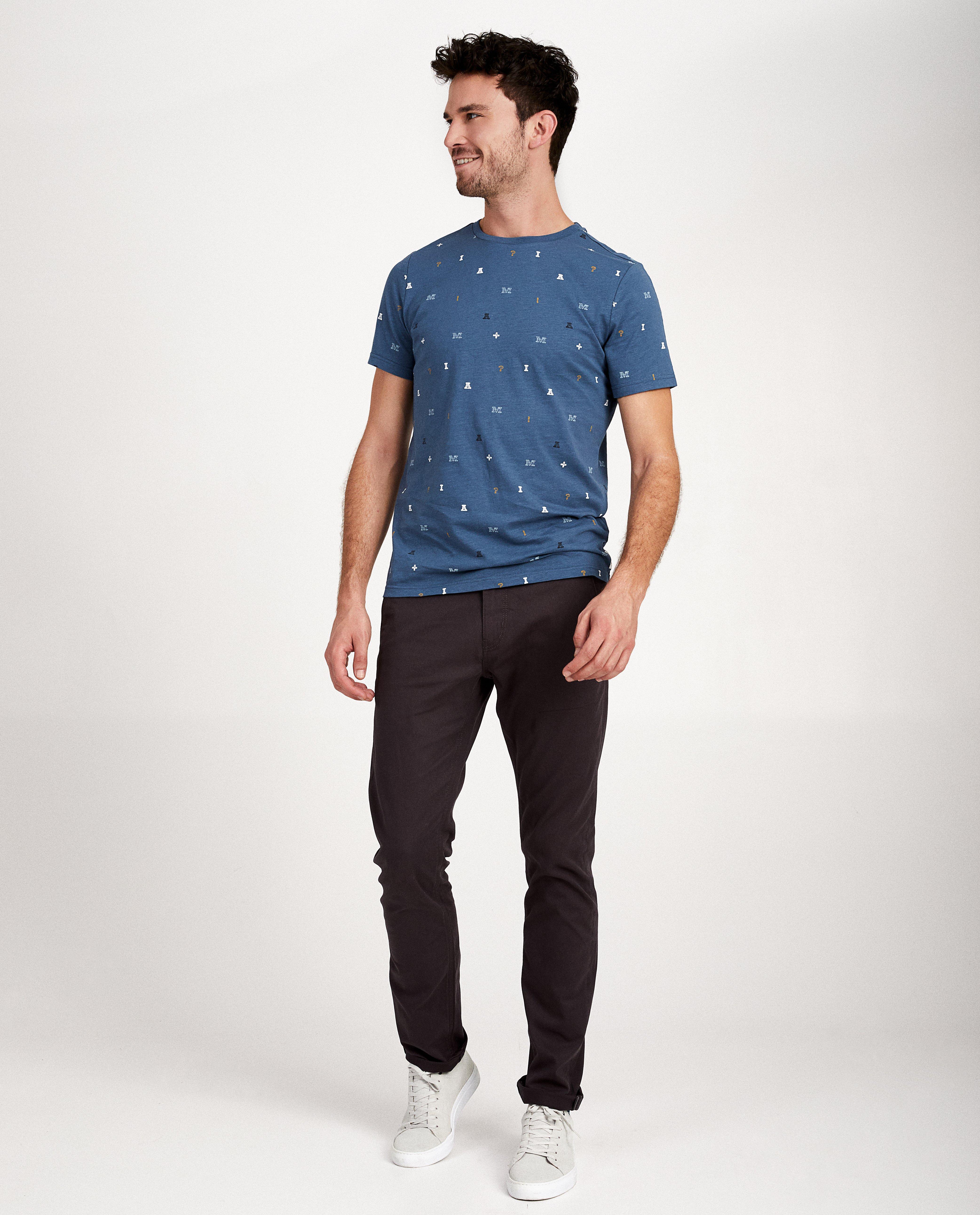 T-shirt van biokatoen I AM - met print - I AM