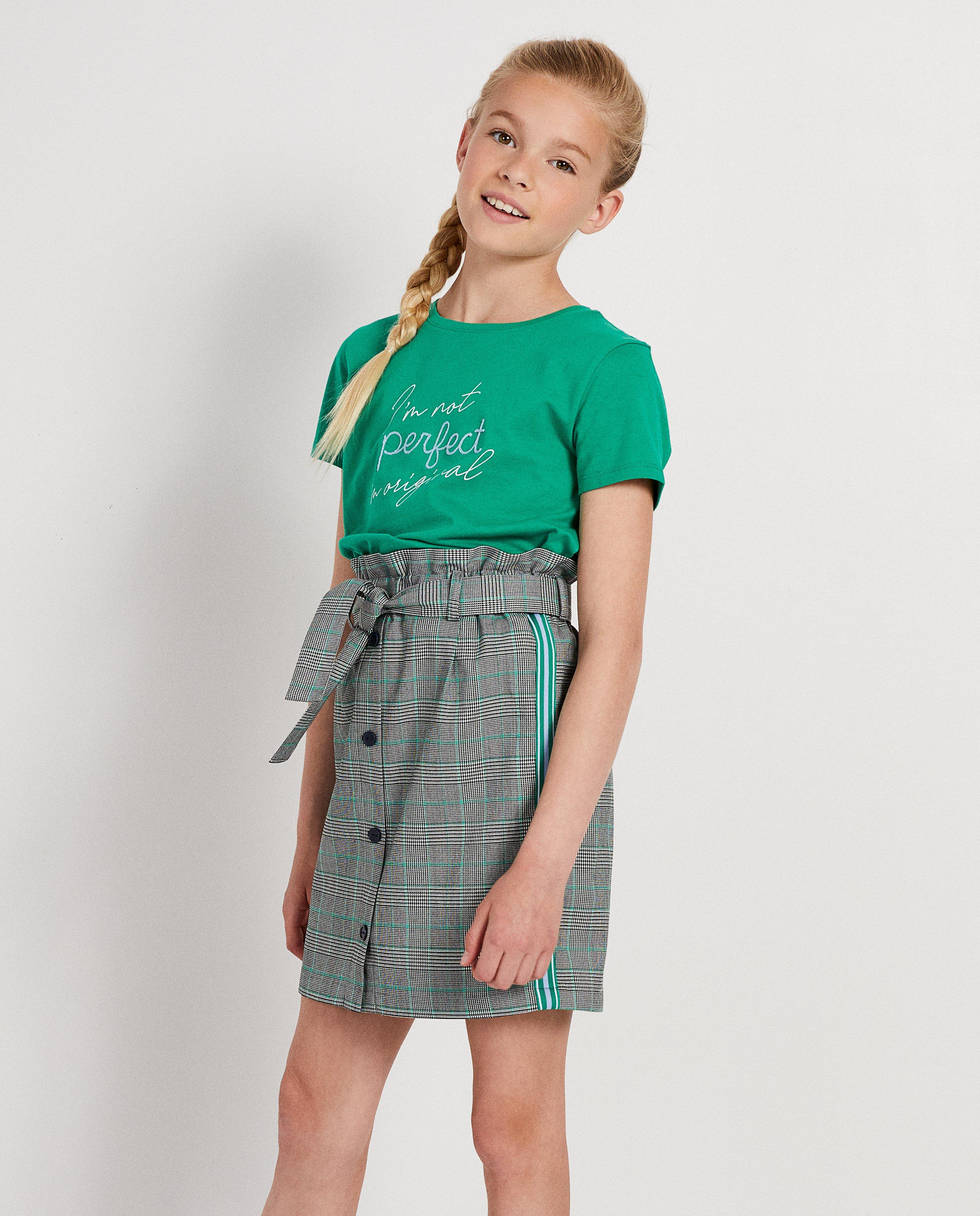 T-shirts - Groen T-shirt met opschrift