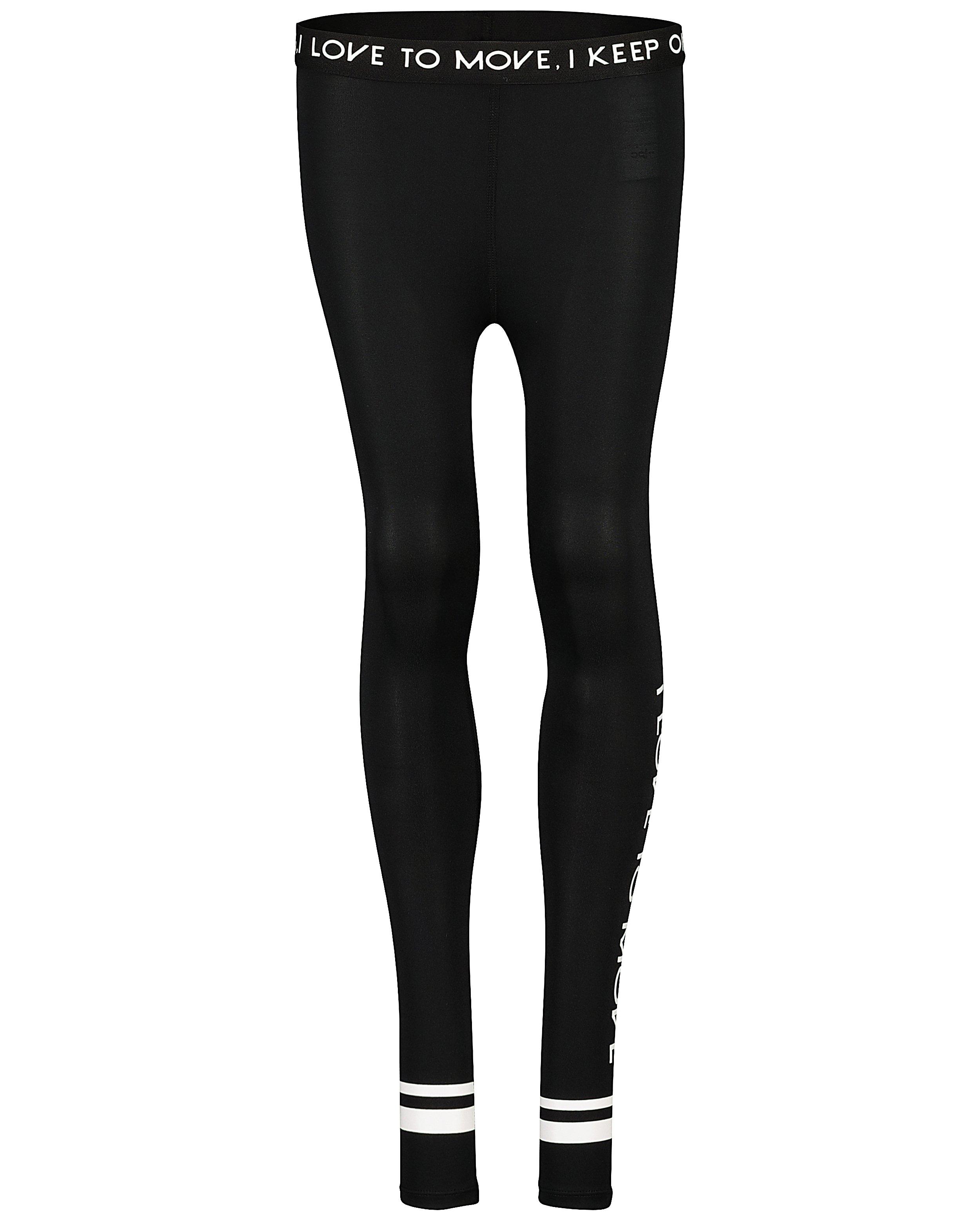 Leggings - Zwarte legging met wit opschrift