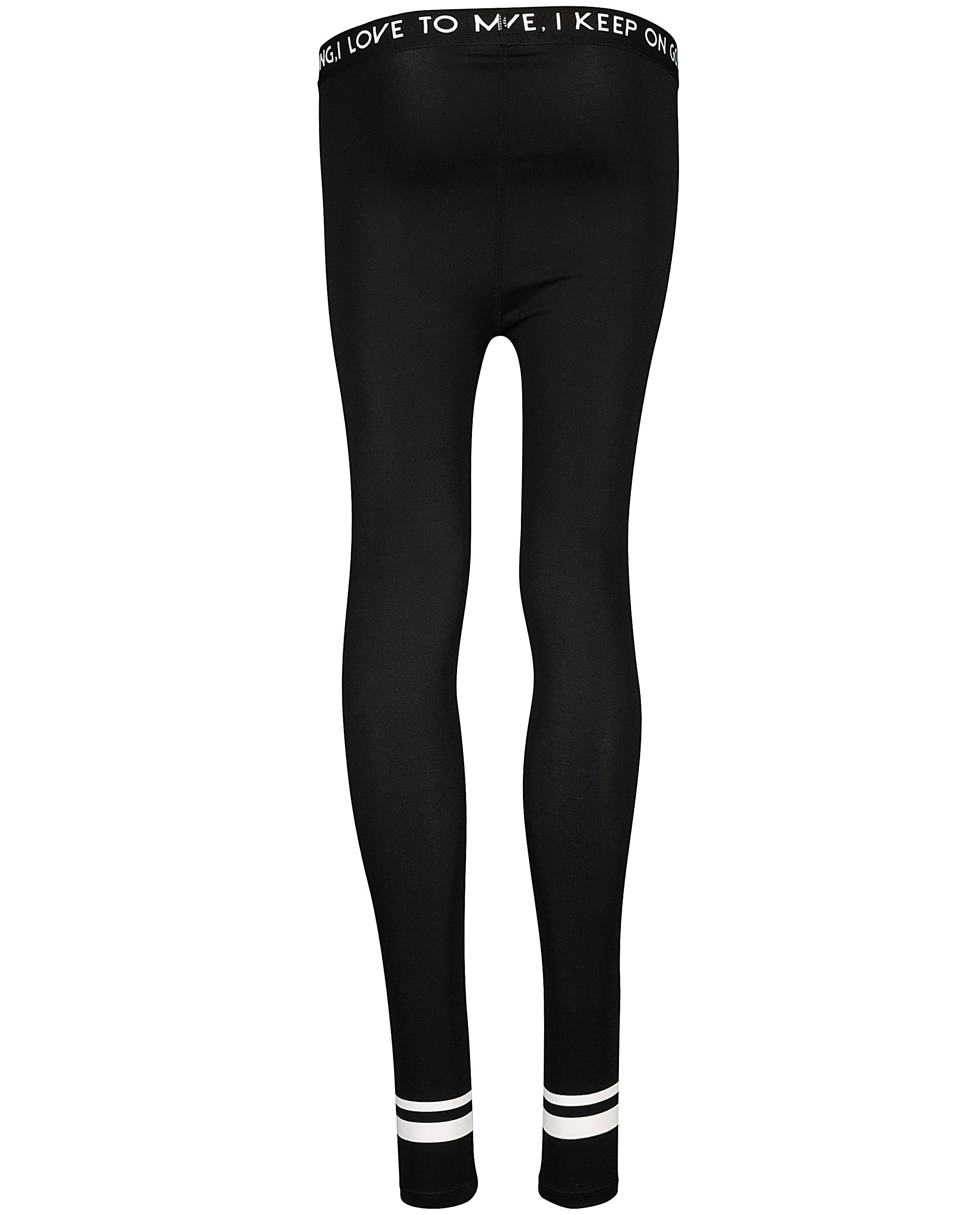 Leggings - Zwarte legging met wit opschrift