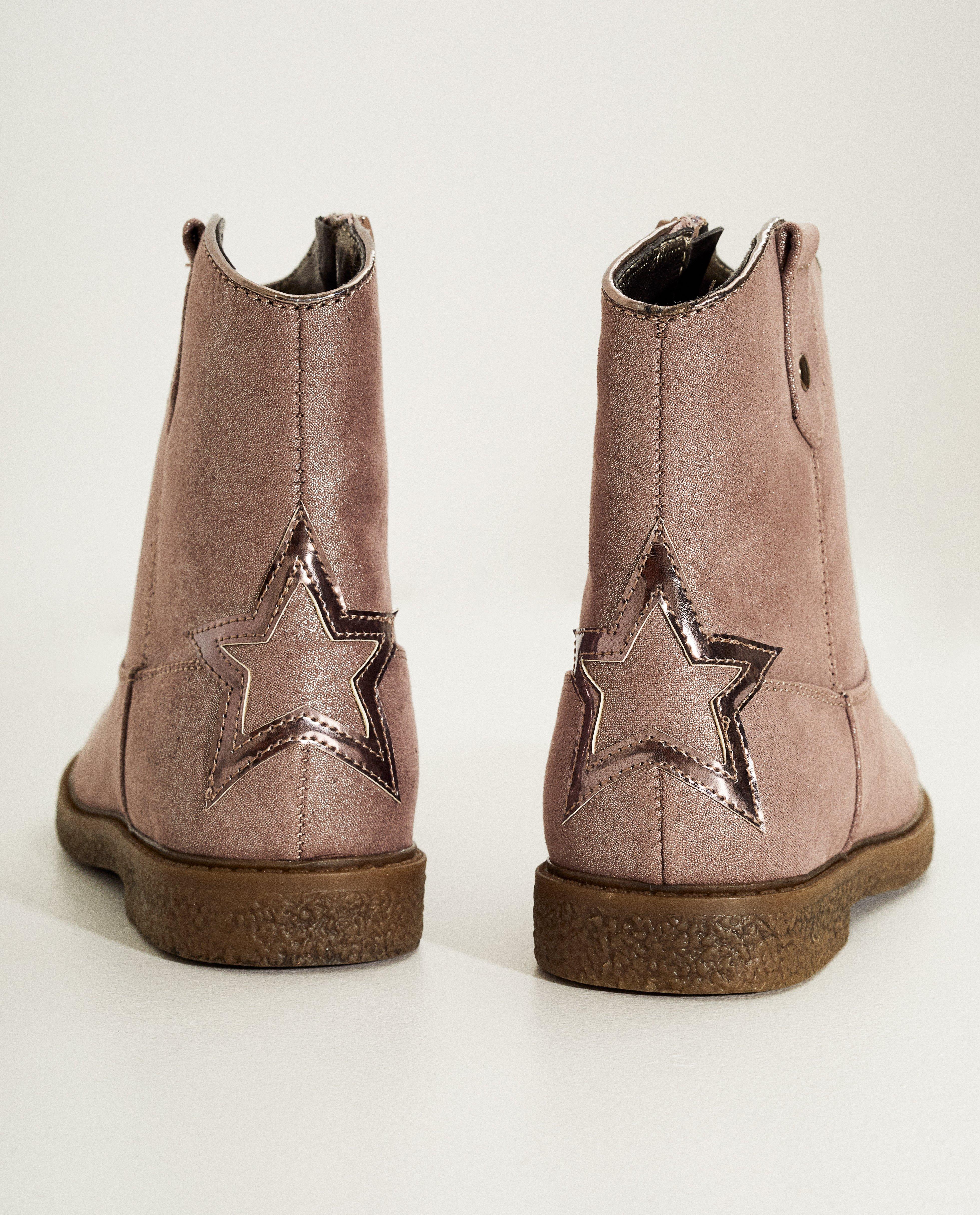 Schoenen - Roze metallic laarsjes