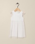 Robe blanche avec du tulle rose - coton bio, Collection de fête - JBC