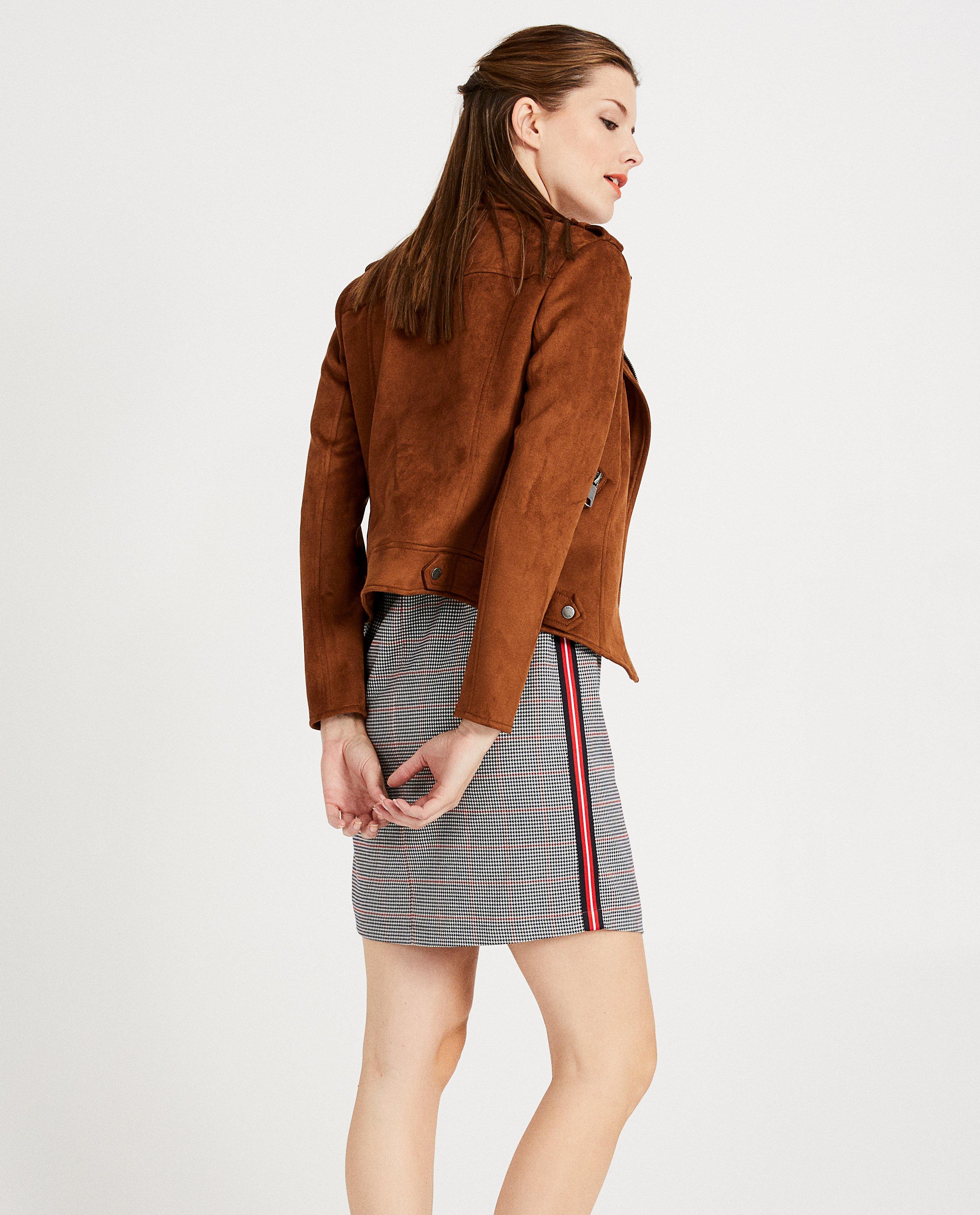 Blazers - Bruin imitatieleren jasje Sora