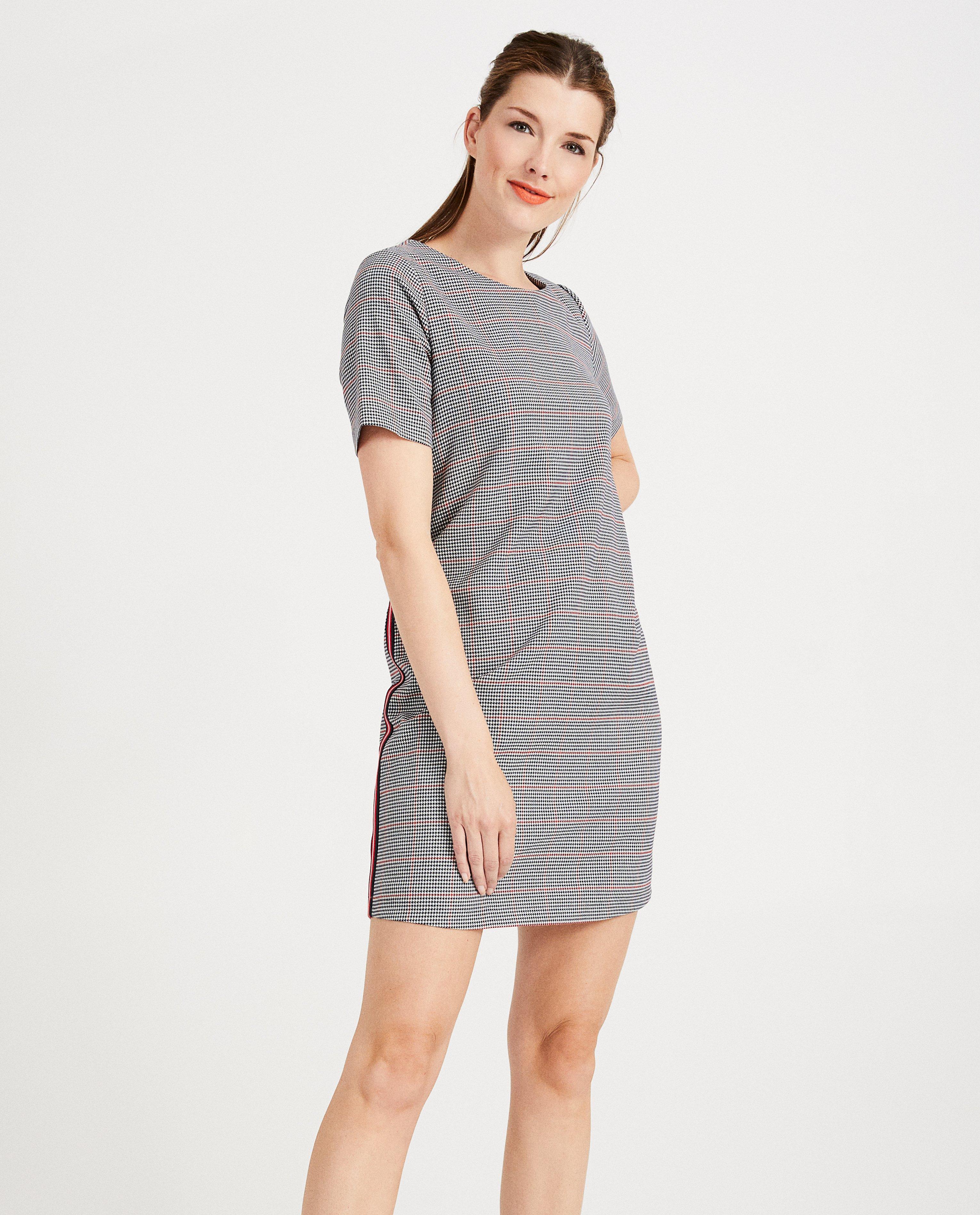 Robes - Robe imprimé pied-de-poule Sora