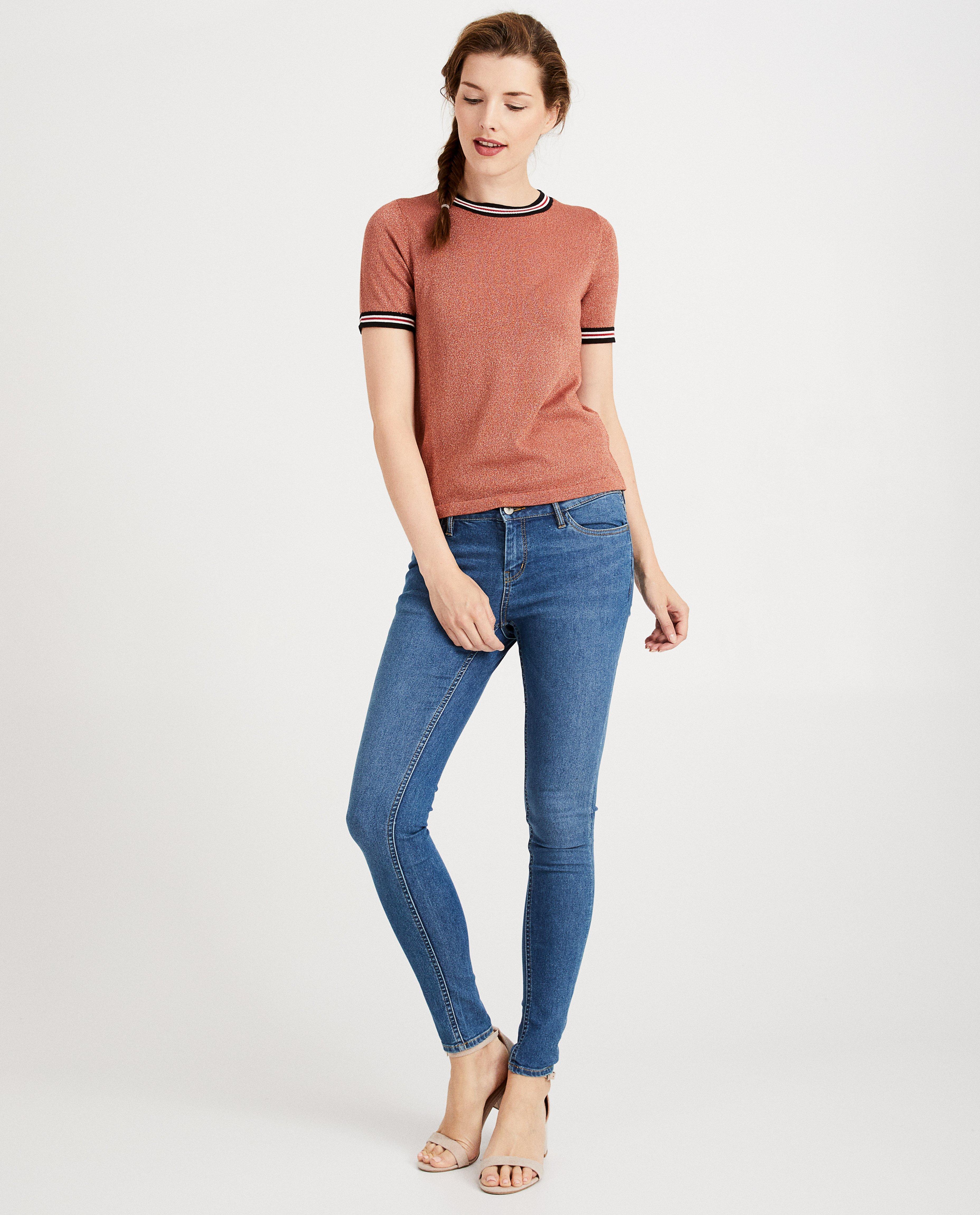 Blauwe skinny FAYE - regular waist - JBC