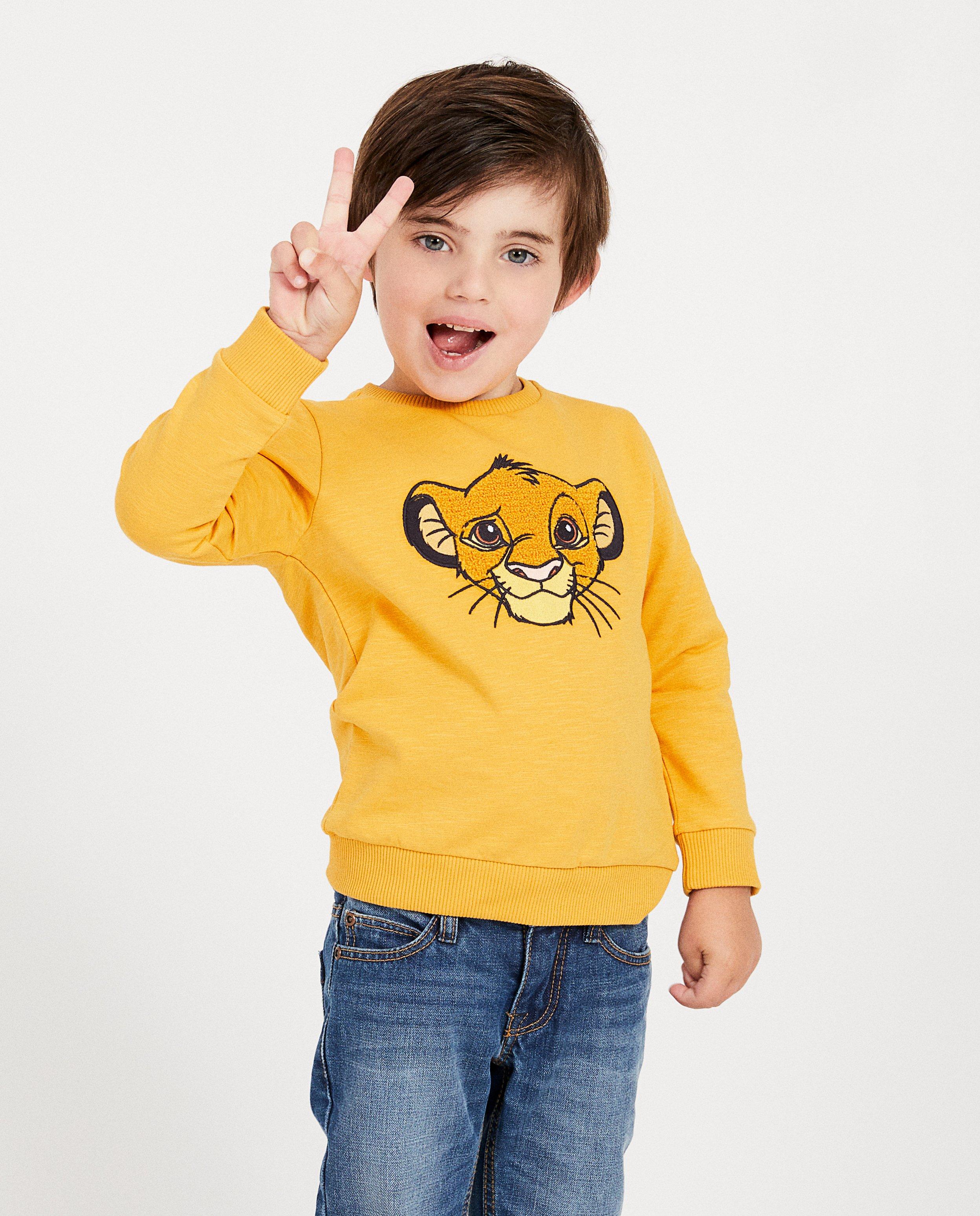 Sweats - Sweat jaune du Roi Lion, Disney