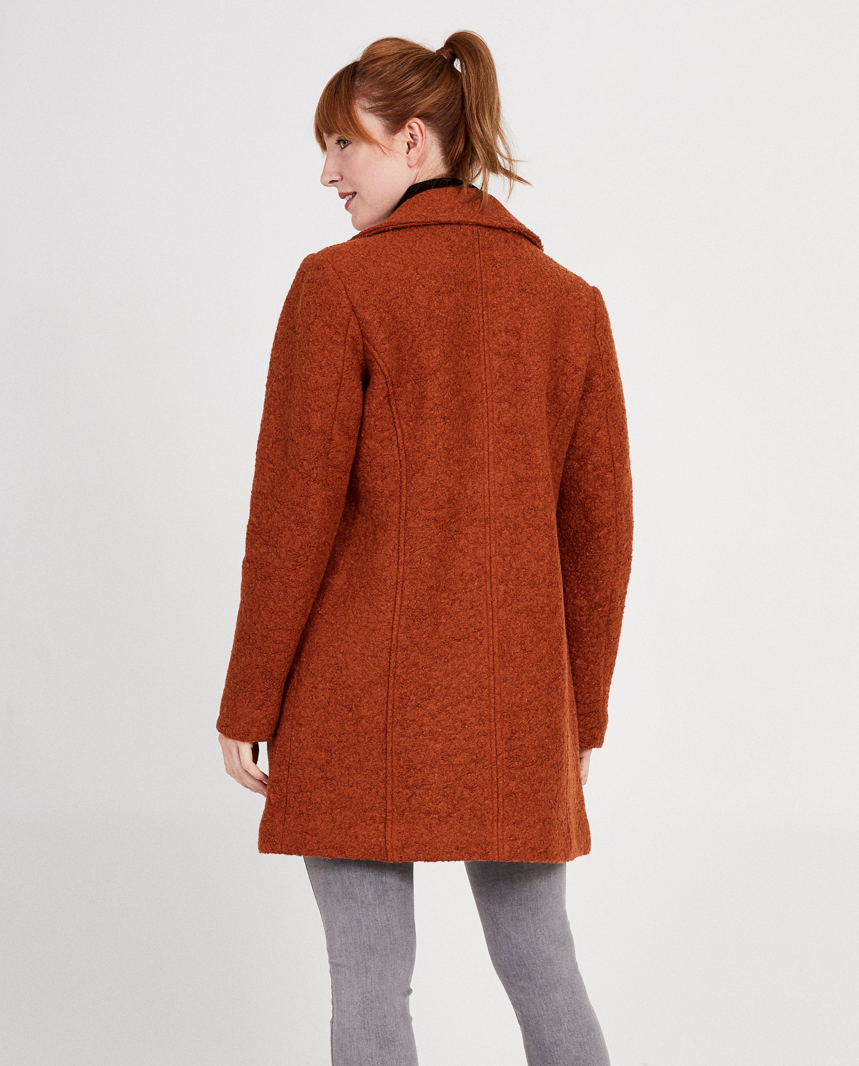 Manteaux d'hiver - Manteau rouille mi-long