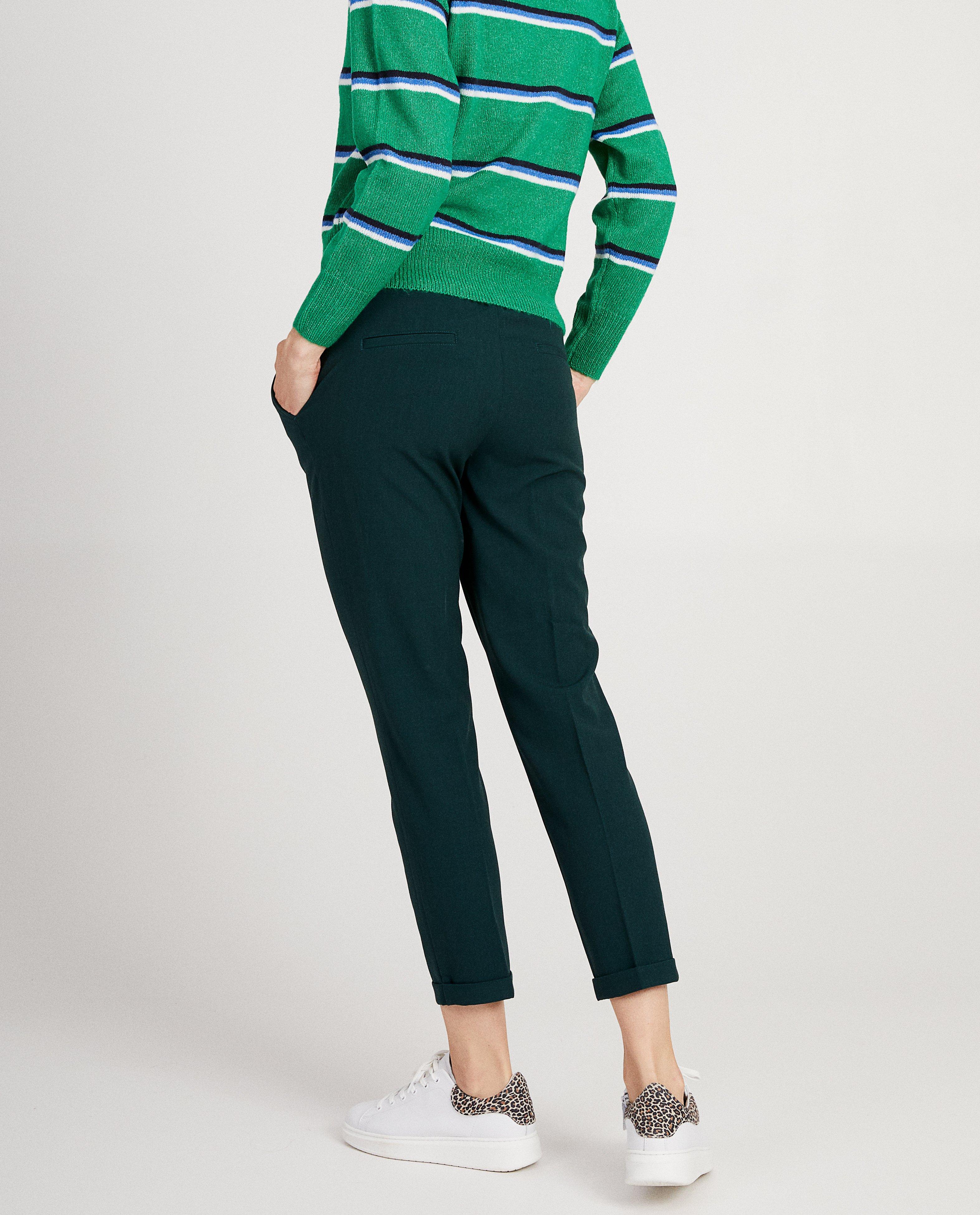 Pantalons - Pantalon vert foncé