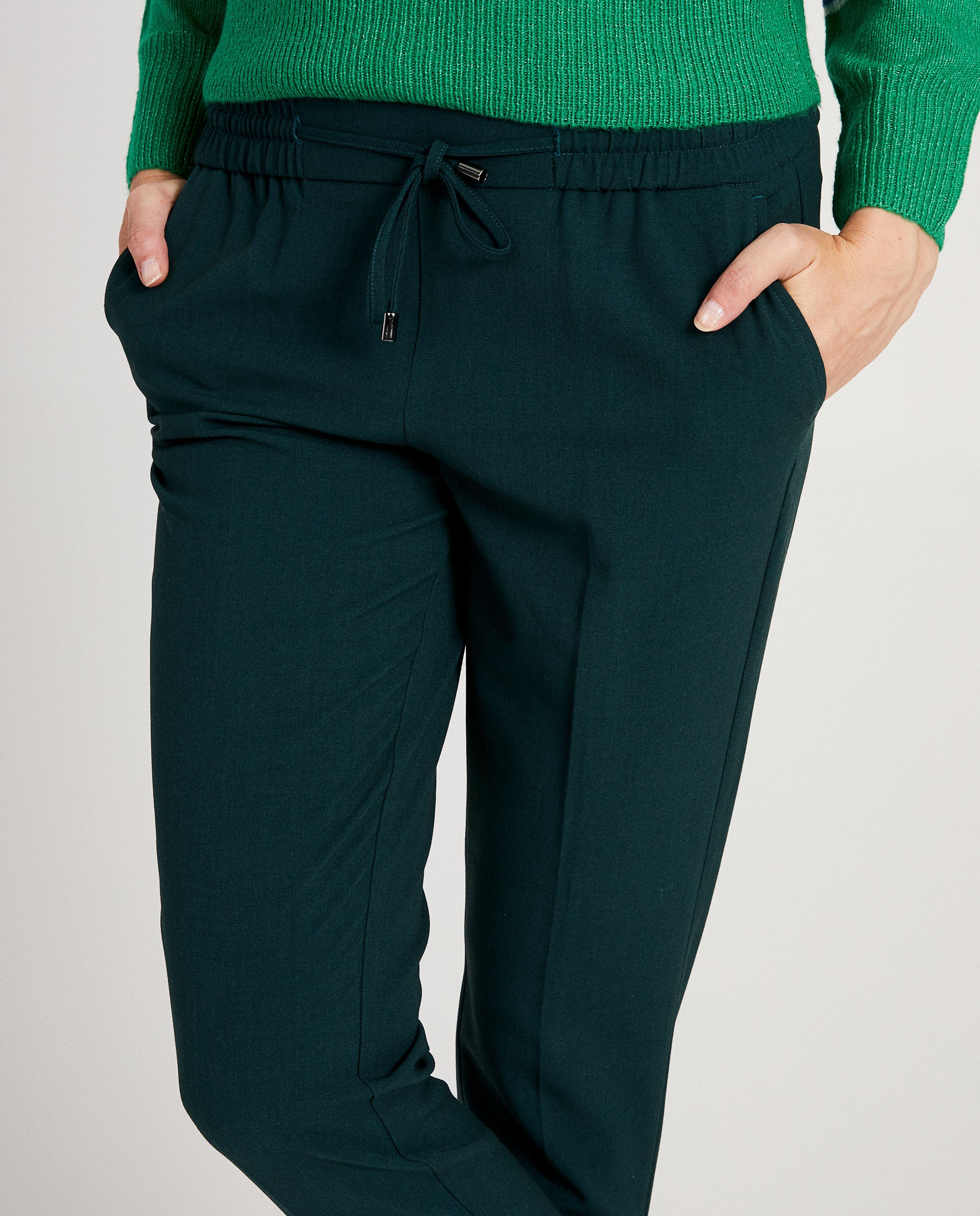 Pantalons - Pantalon vert foncé